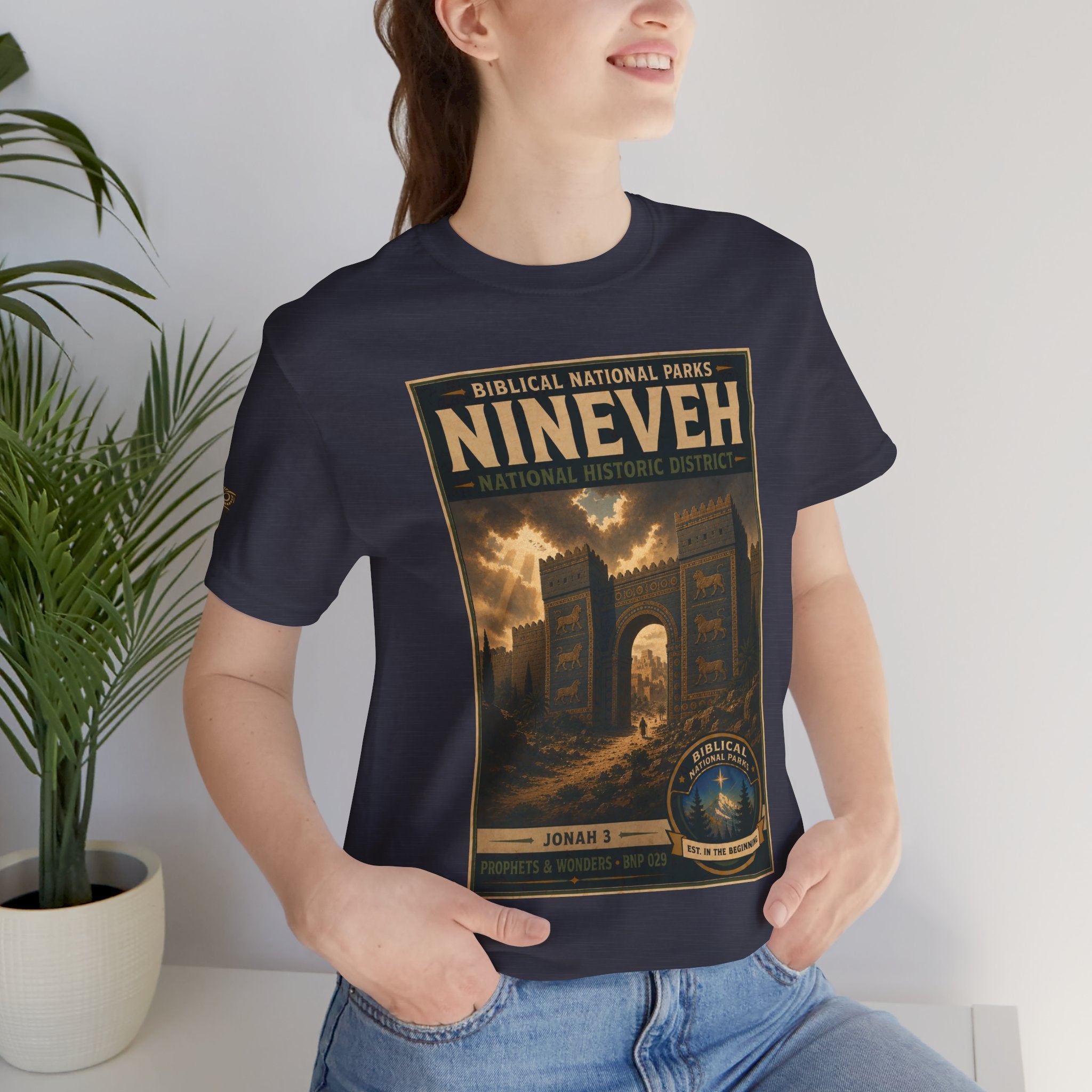 Biblical National Parks Collection V- Prophets & Wonders #029/030 Jonah 3 | Vintage nature poster Tee | Biblical national parks graphic shirt