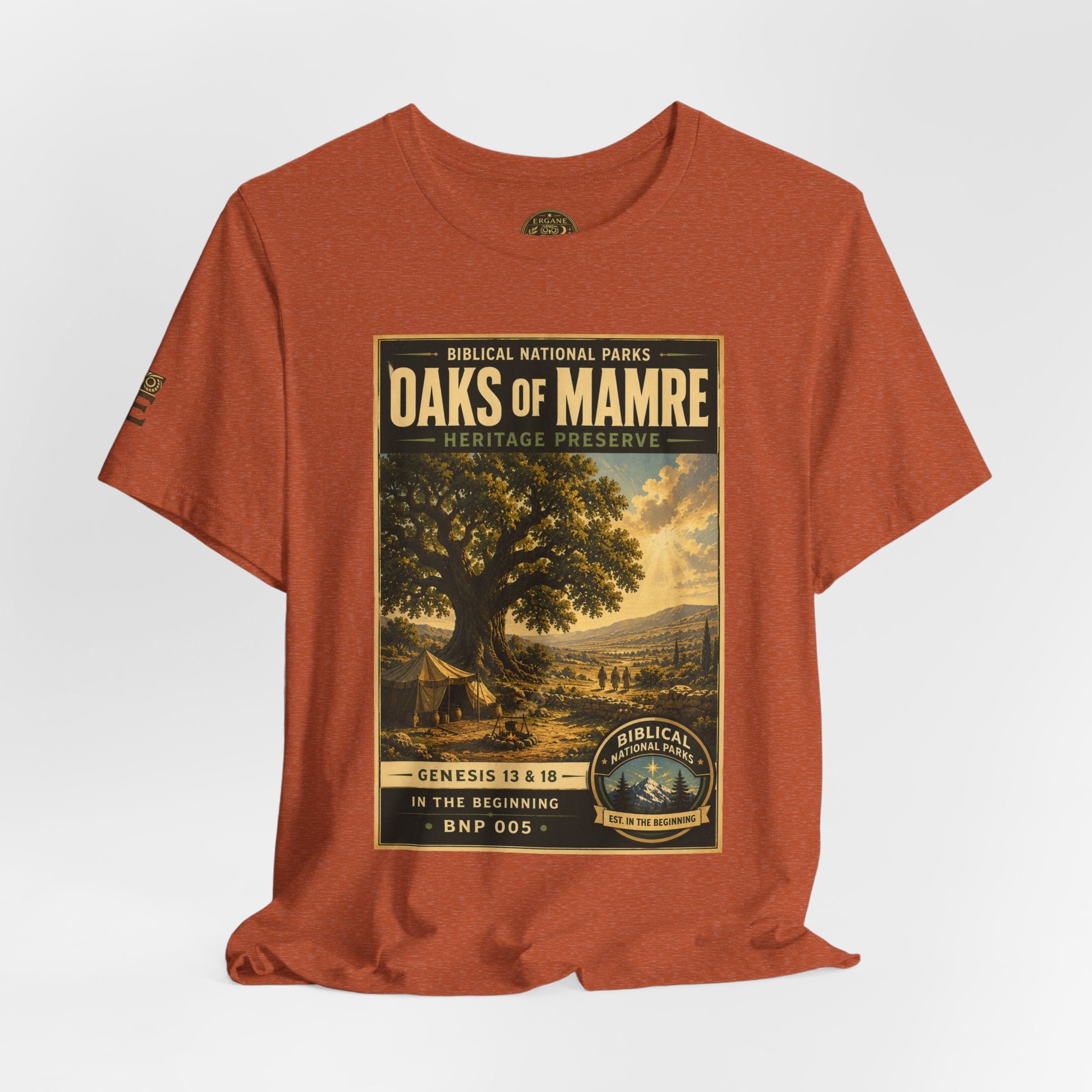 Biblical National Parks Collection I- In The Beginning #005/006 Genesis 13 & 18 | Vintage nature poster Tee | Biblical national parks graphic shirt