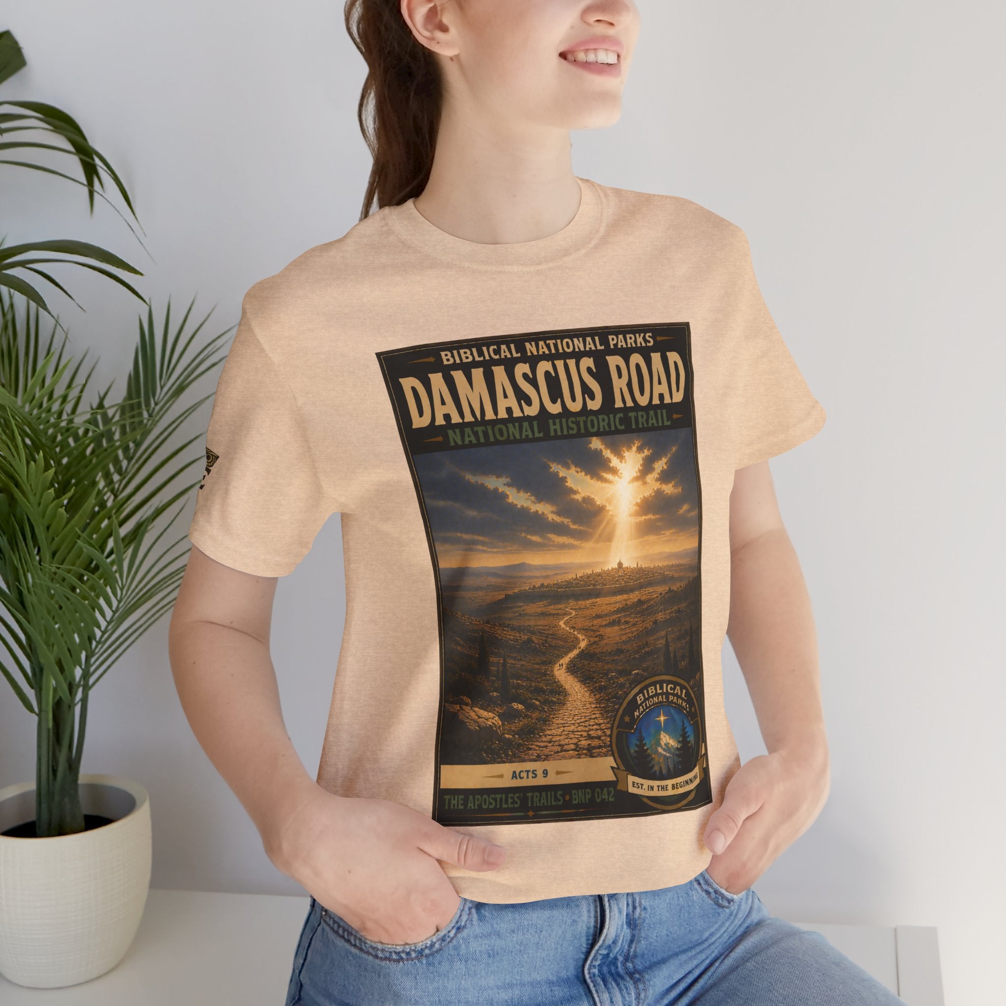 Biblical National Parks Collection VIII- The Apostles' Trails #042/049 | Acts 9 | Vintage nature poster Tee | Biblical national parks graphic shirt