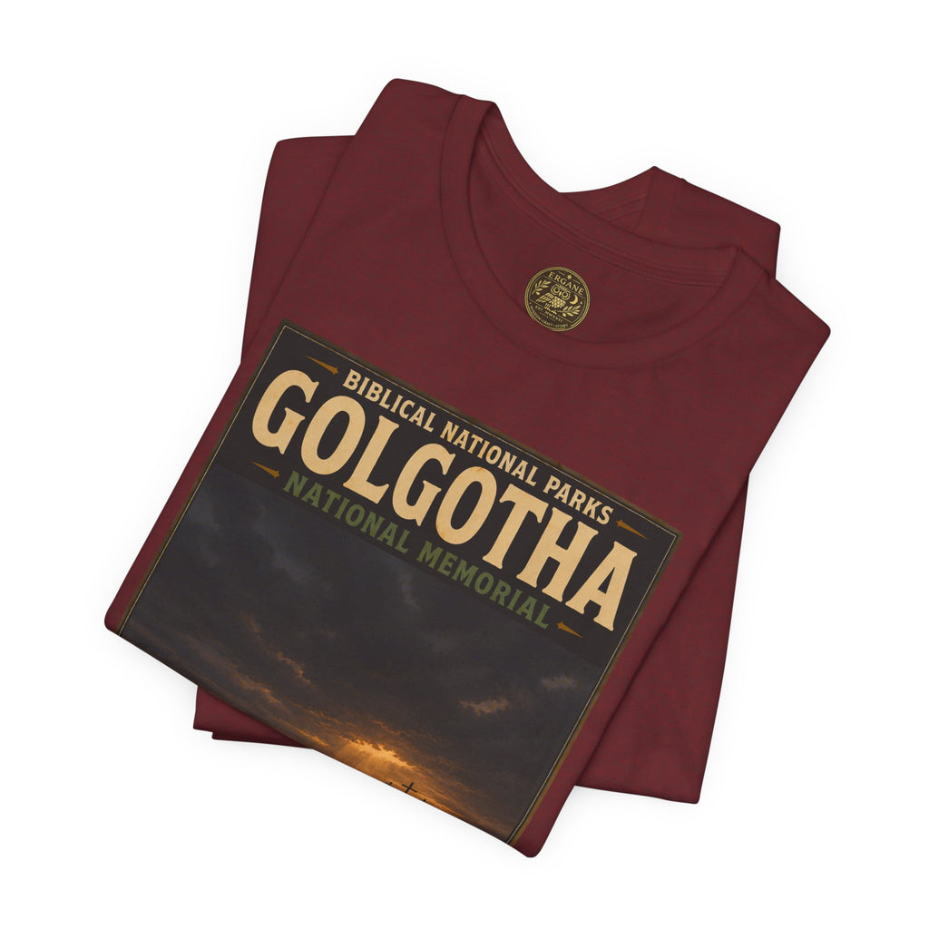 Biblical National Parks Collection VII- The Holy Week #039/041 | Matthew 27 - John 19 | Vintage nature poster Tee | Biblical national parks graphic shirt
