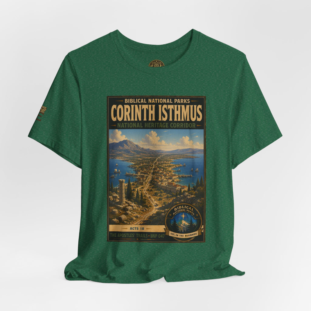 Biblical National Parks Collection VIII- The Apostles' Trails #047/049 | Acts 18 | Vintage nature poster Tee | Biblical national parks graphic shirt