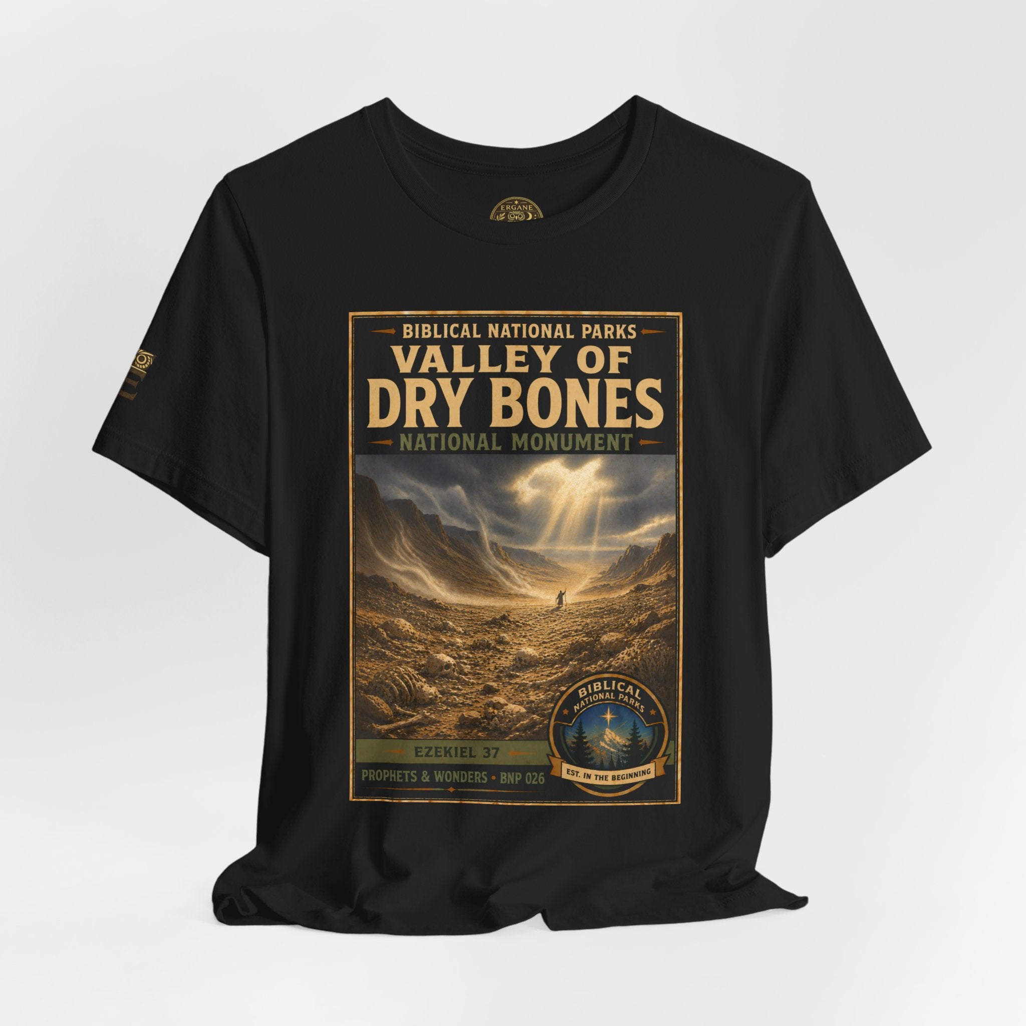 Biblical National Parks Collection V- Prophets & Wonders #026/030 Ezekiel 37  | Vintage nature poster Tee | Biblical national parks graphic shirt