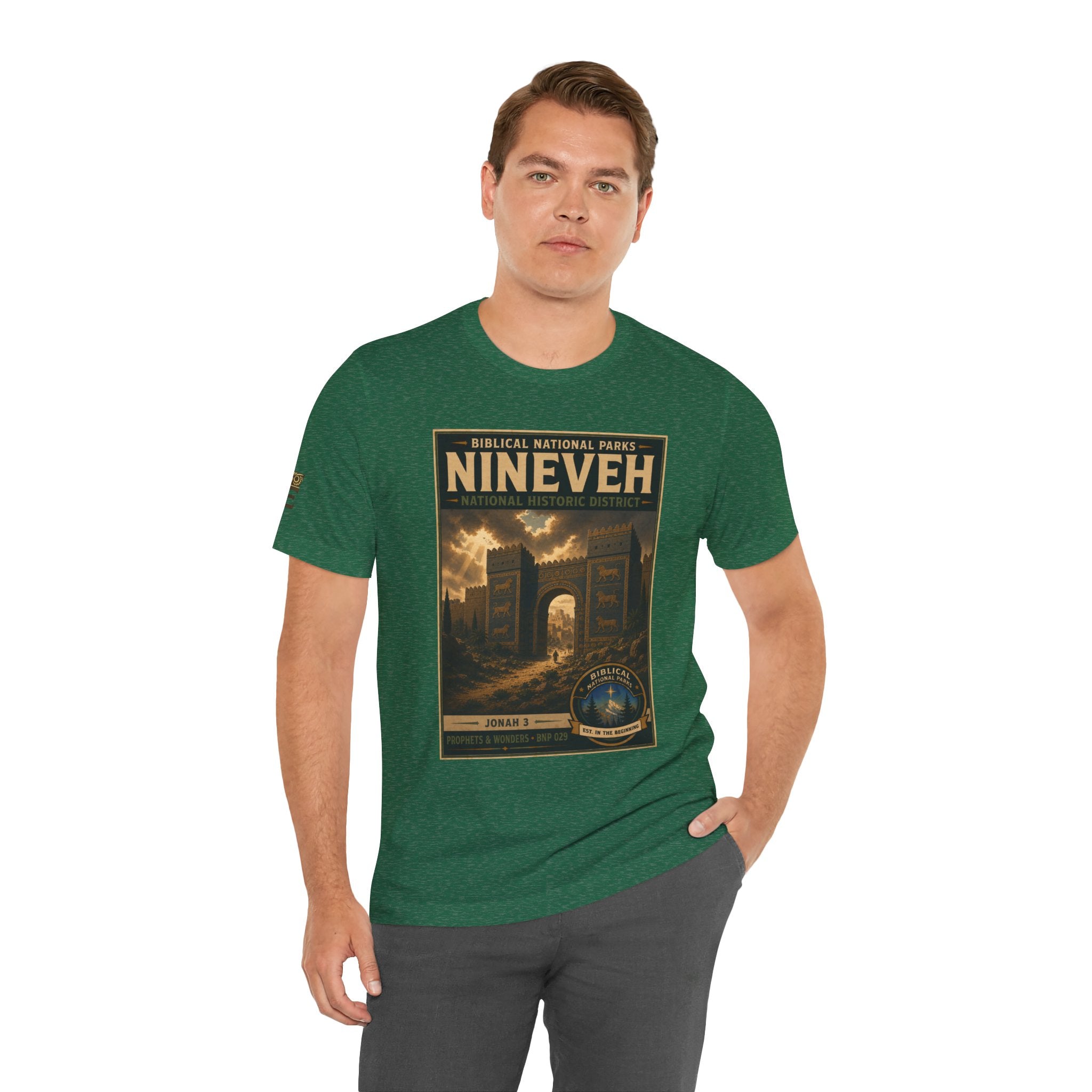 Biblical National Parks Collection V- Prophets & Wonders #029/030 Jonah 3 | Vintage nature poster Tee | Biblical national parks graphic shirt