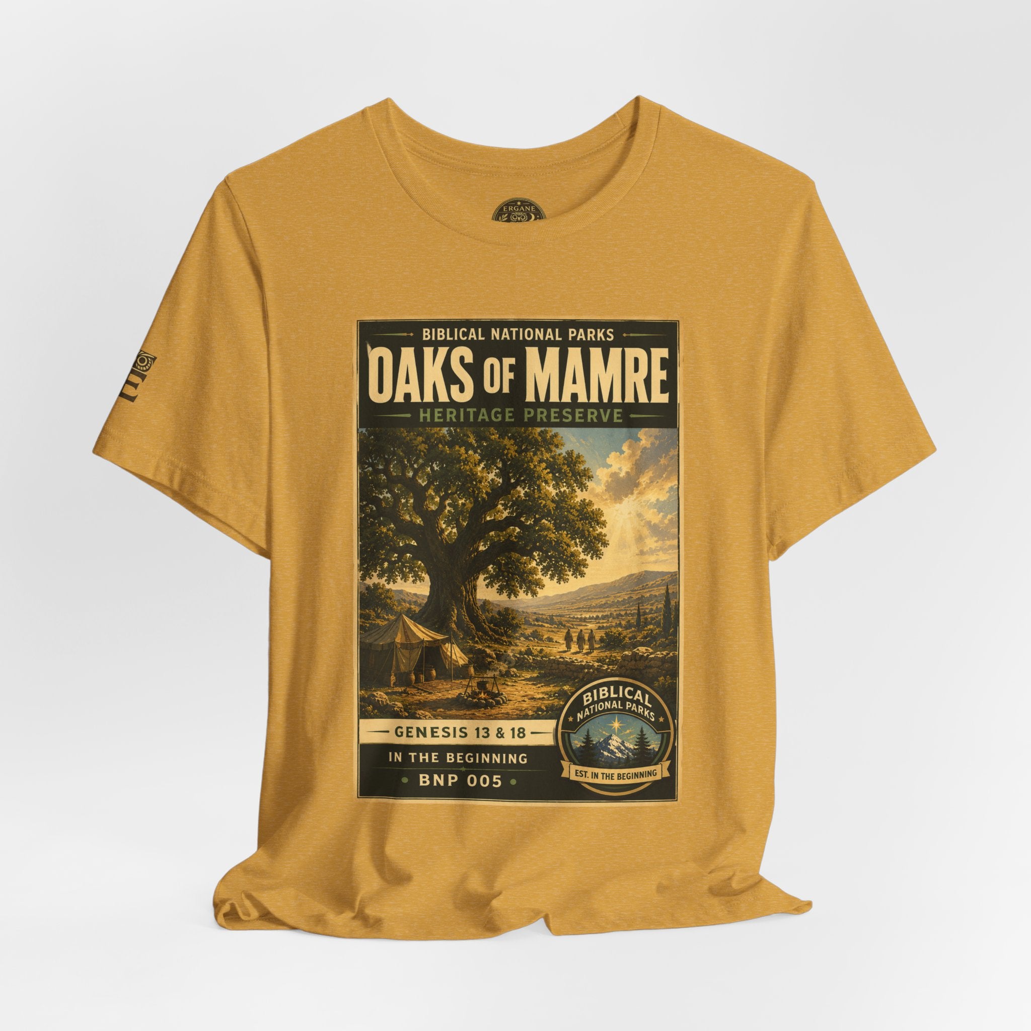 Biblical National Parks Collection I- In The Beginning #005/006 Genesis 13 & 18 | Vintage nature poster Tee | Biblical national parks graphic shirt