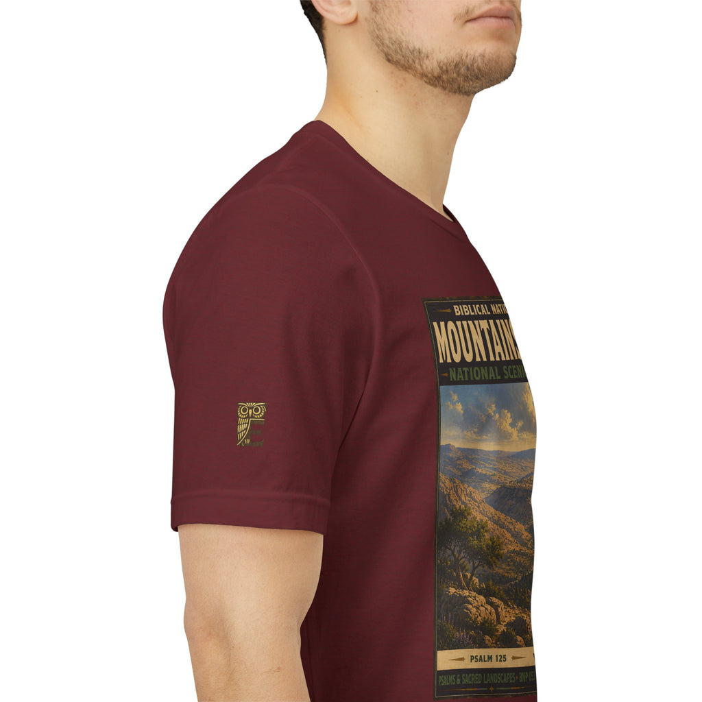 Biblical National Parks Collection IX- #053/054 -Psalms & Sacred Landscapes | Psalm 125 | Vintage nature poster Tee | Biblical national parks graphic shirt