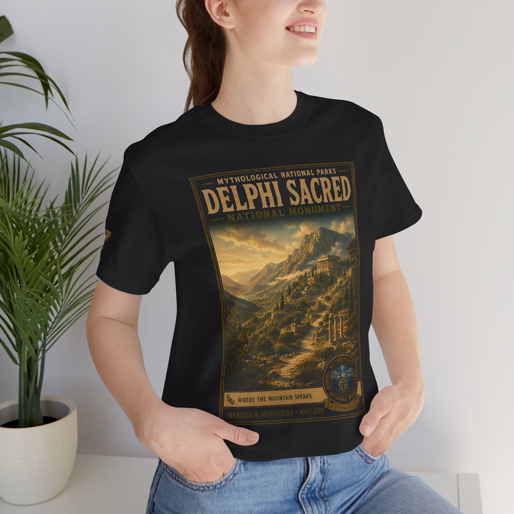 Mythological National Parks Collection III- #025-028 - Heros & Monsters | Vintage nature poster Tee | Mythological National Parks graphic shirt