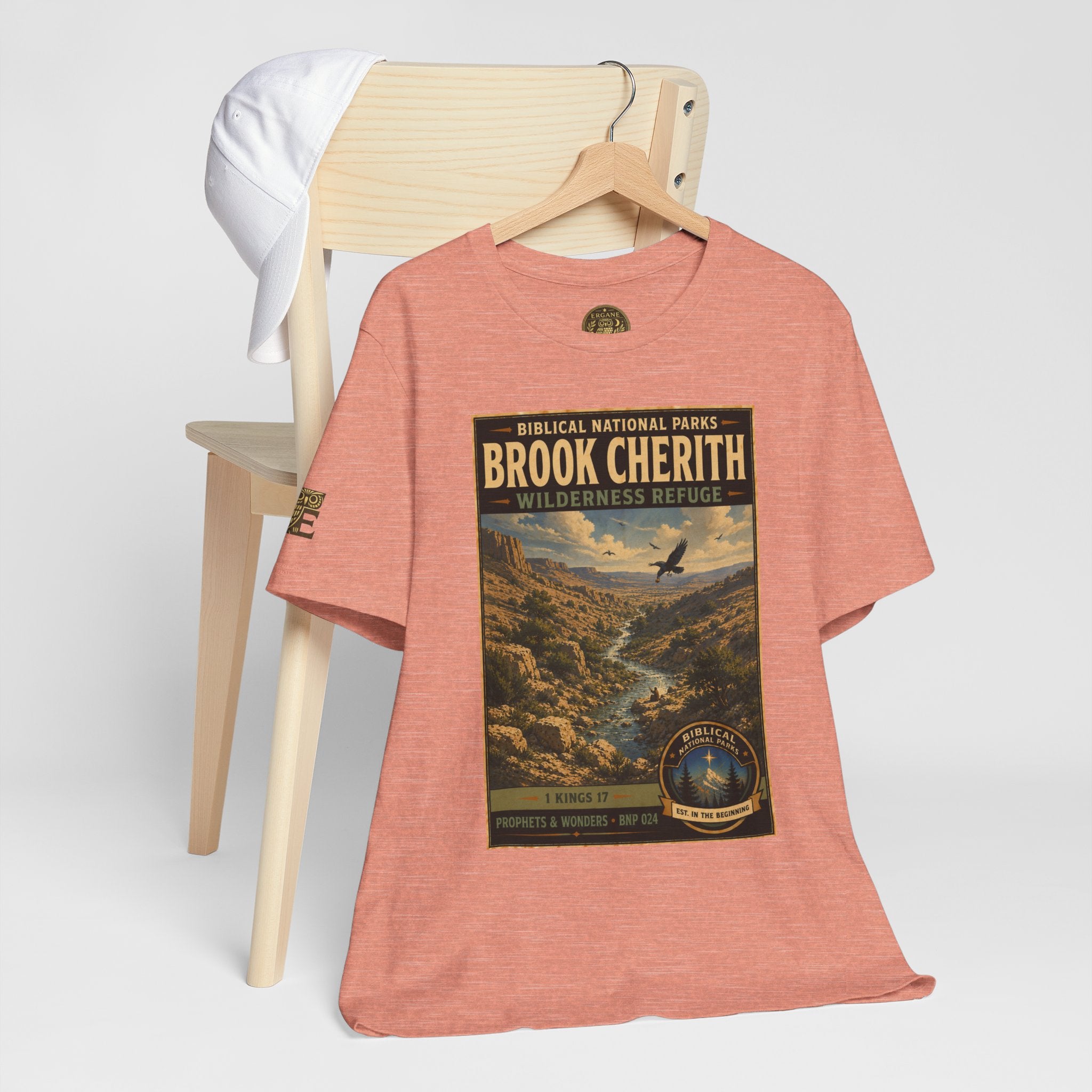 Biblical National Parks Collection V- Prophets & Wonders #024/030 1 Kings 17 | Vintage nature poster Tee | Biblical national parks graphic shirt