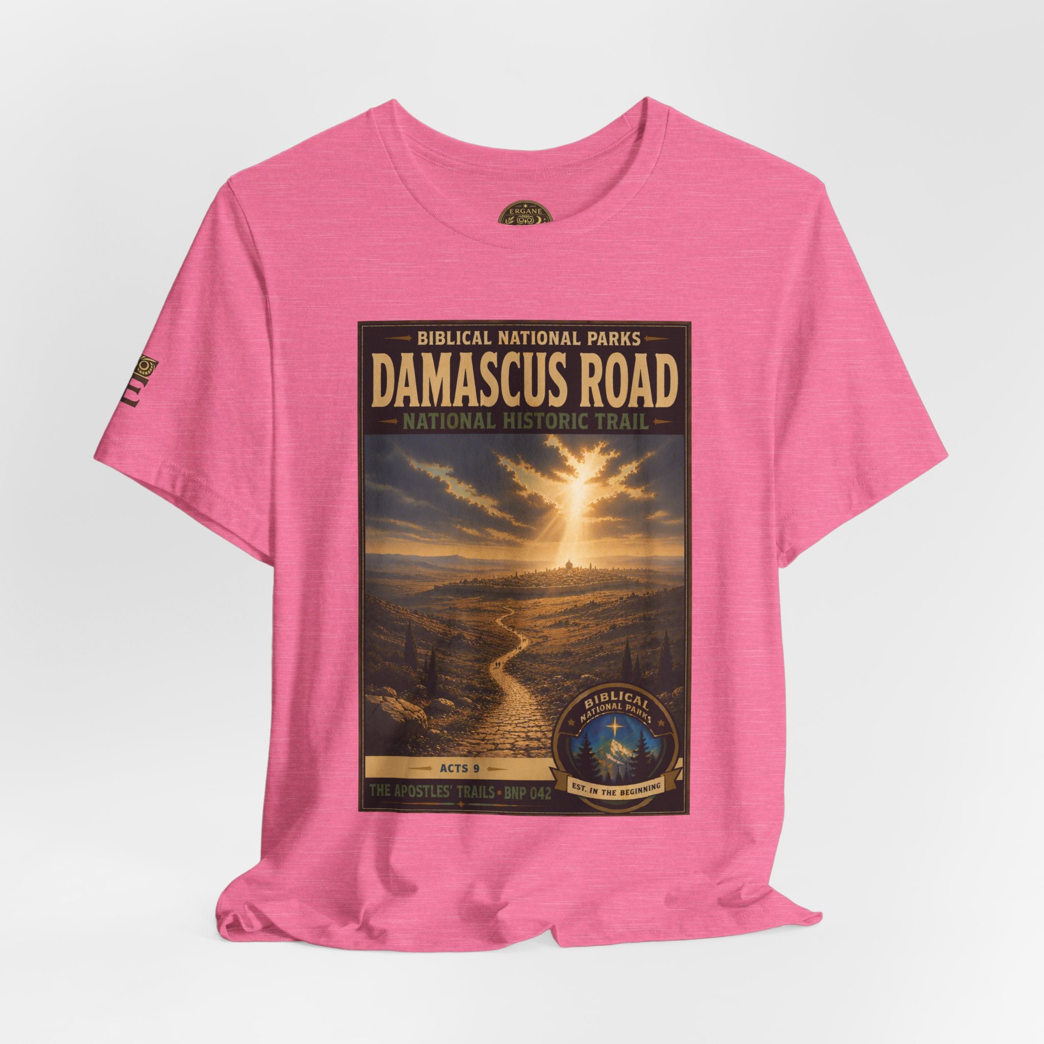 Biblical National Parks Collection VIII- The Apostles' Trails #042/049 | Acts 9 | Vintage nature poster Tee | Biblical national parks graphic shirt