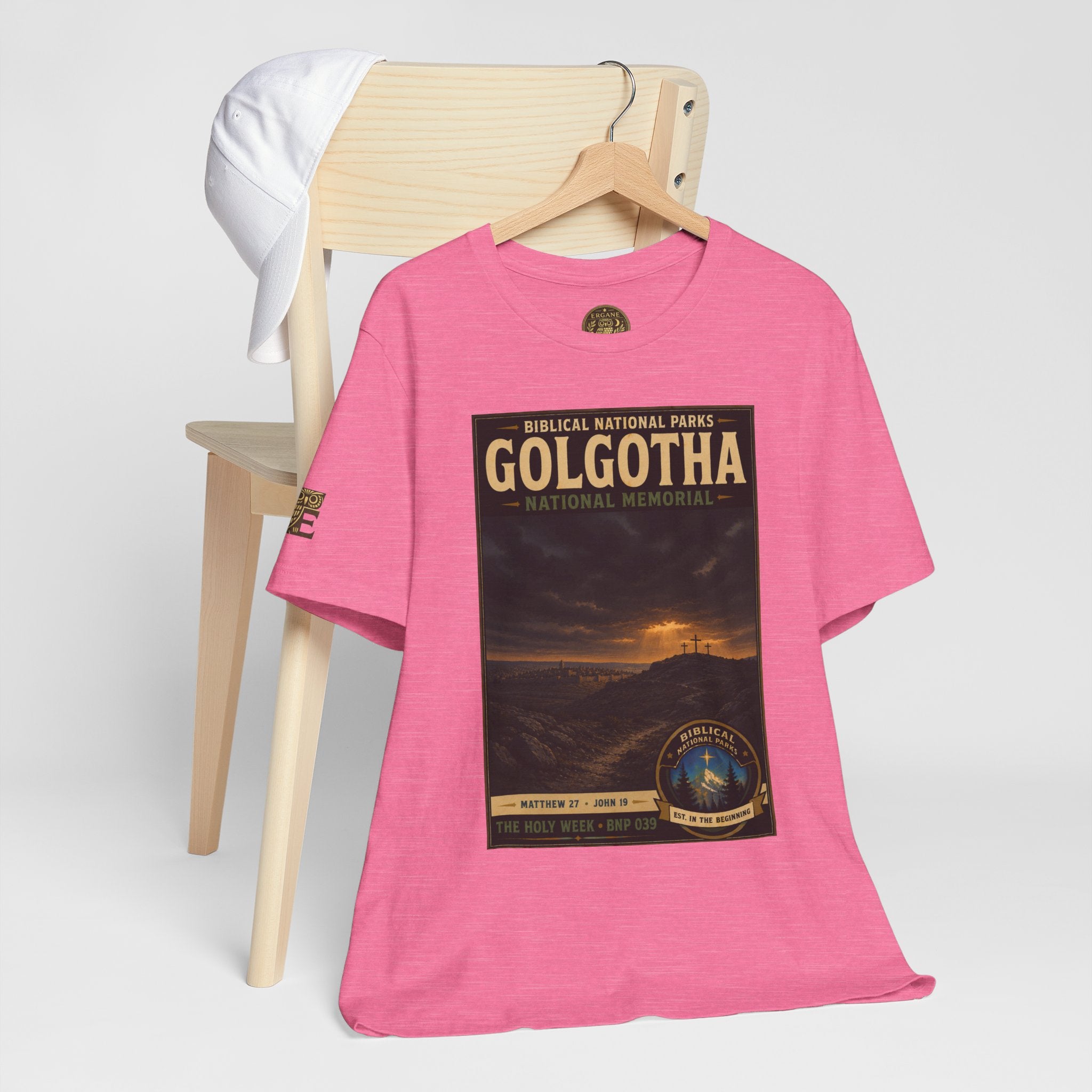 Biblical National Parks Collection VII- The Holy Week #039/041 | Matthew 27 - John 19 | Vintage nature poster Tee | Biblical national parks graphic shirt
