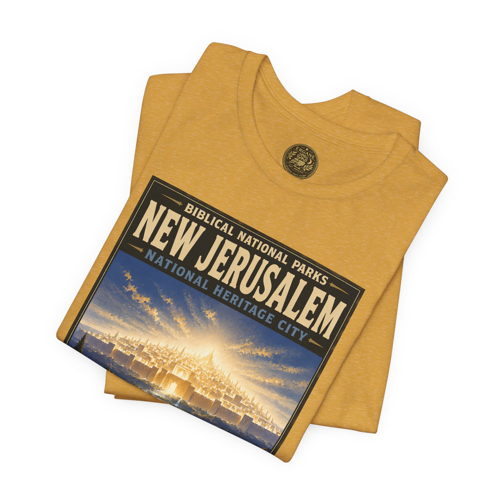 Biblical National Parks Collection X- #060/061 - Revelation: The Final Frontier | Revelation 21 | Vintage nature poster Tee | Biblical national parks graphic shirt 2
