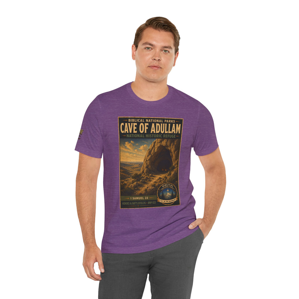 Biblical National Parks Collection IV- Heros & Battlefields #023/023 1 Samuel 22 | Vintage nature poster Tee | Biblical national parks graphic shirt