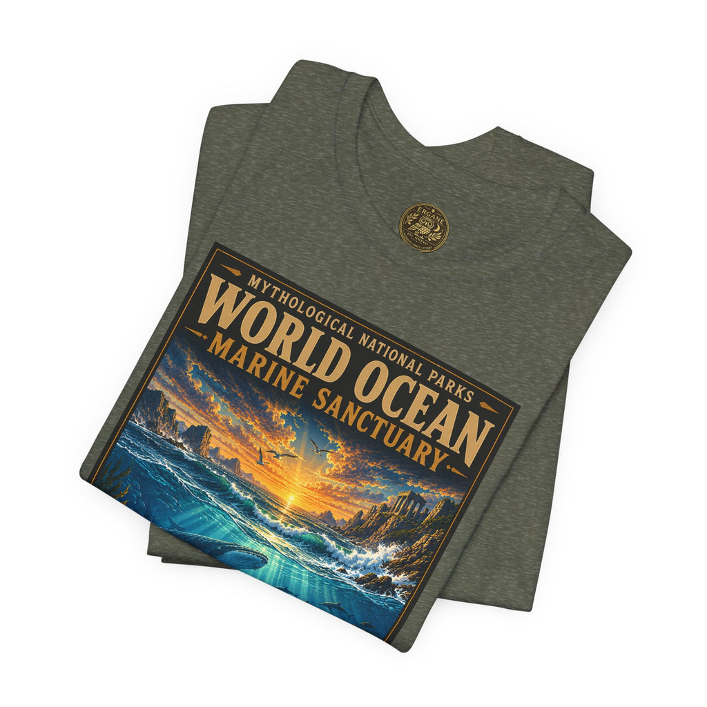 Mythological National Parks COLLECTION V- #050-050 TITANS & PRIMORDIAL REALMS | Vintage nature poster Tee | Mythological National Parks graphic shirt