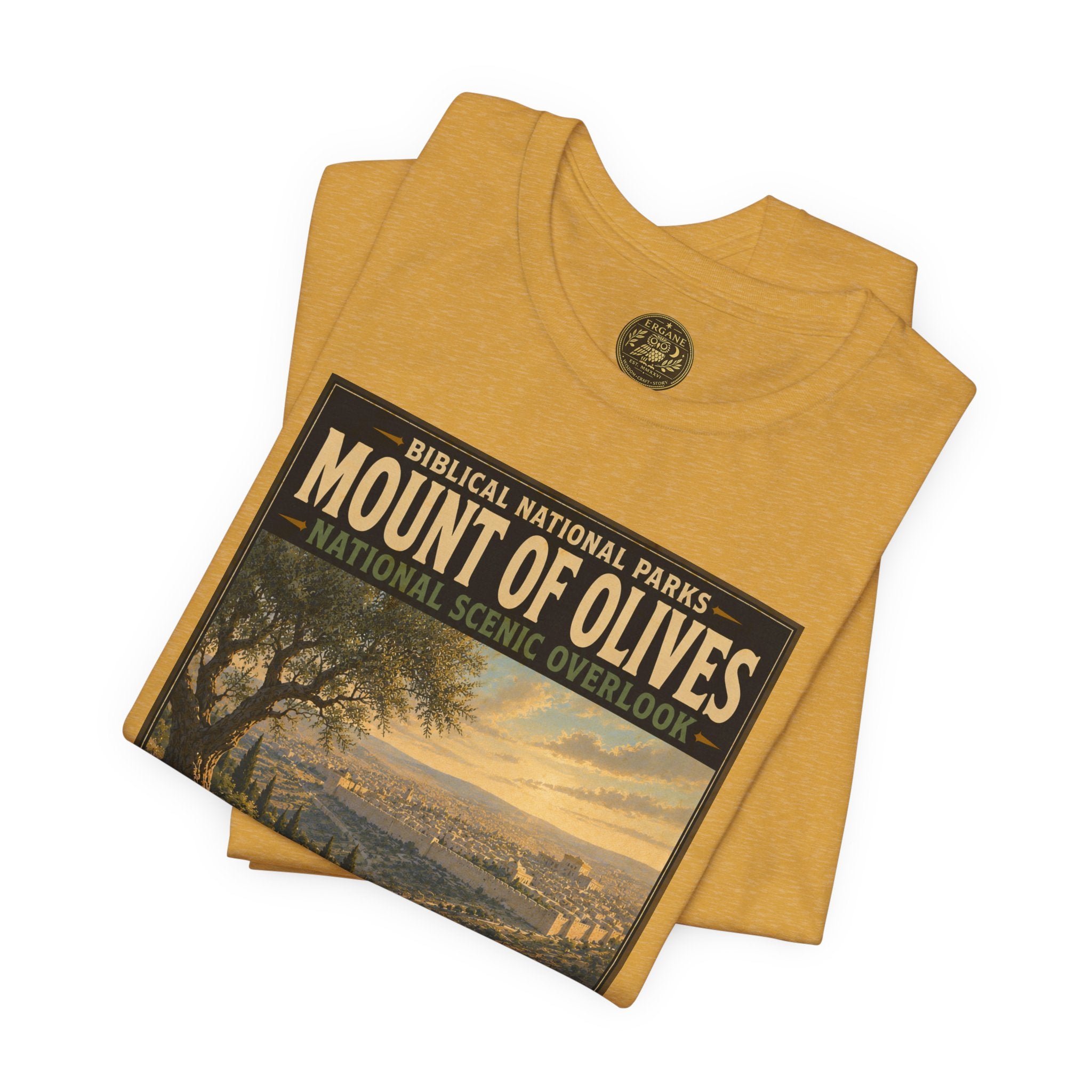 Biblical National Parks Collection VII- The Holy Week #036/041 | Matthew 21 - Luke 19 | Vintage nature poster Tee | Biblical national parks graphic shirt