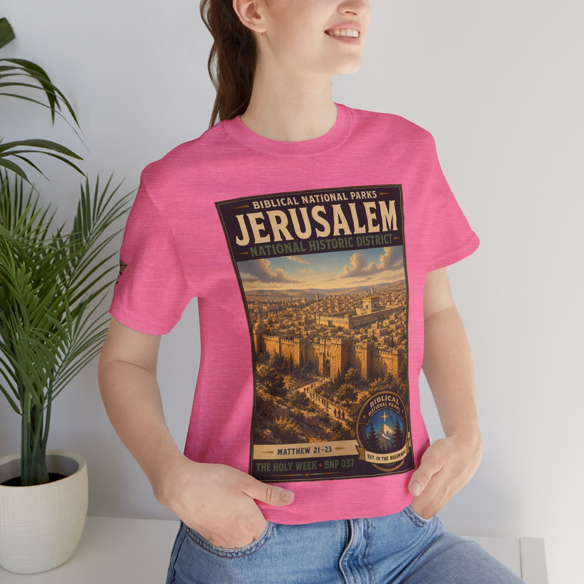 Biblical National Parks Collection VII- The Holy Week #037/041 | Matthew 21-23 | Vintage nature poster Tee | Biblical national parks graphic shirt