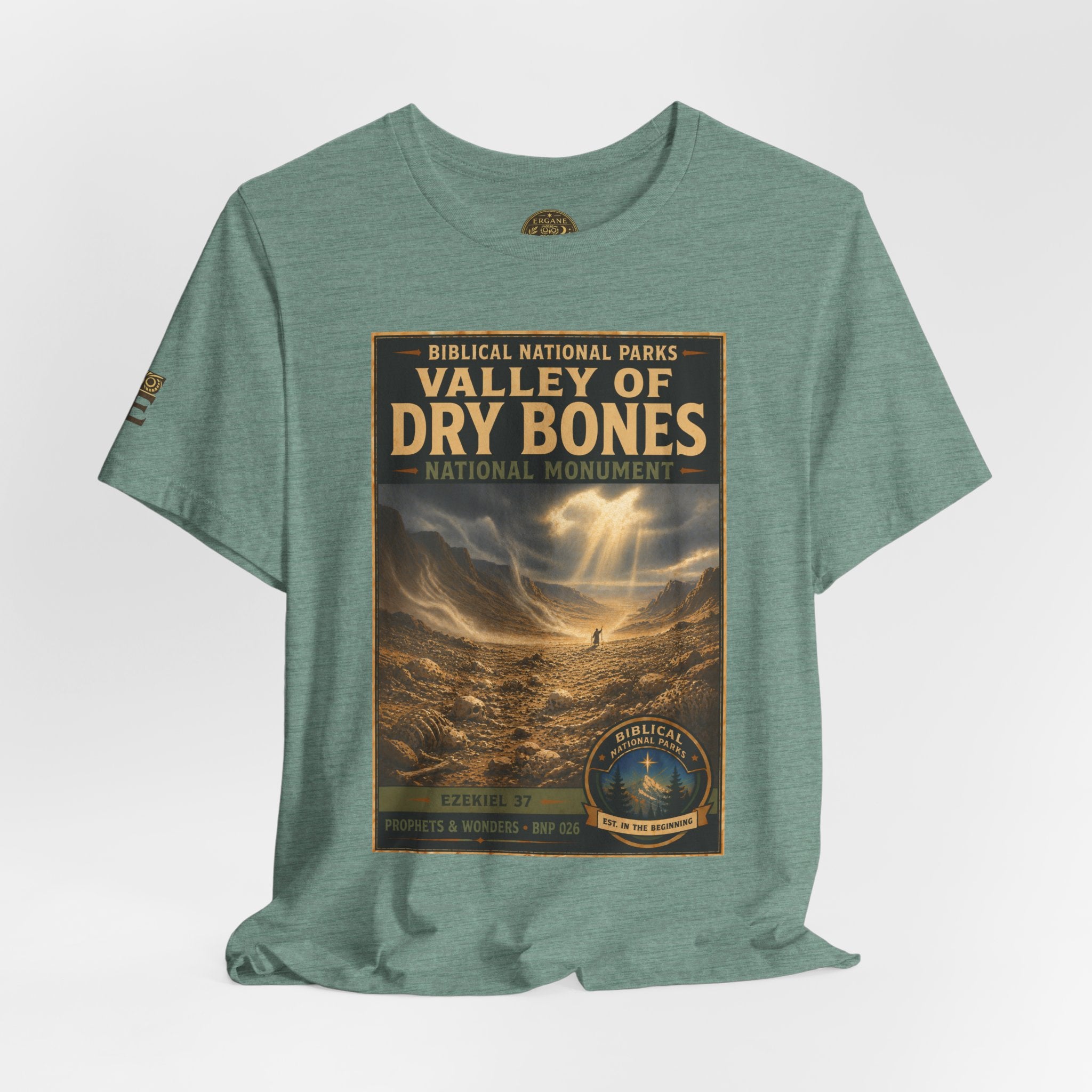 Biblical National Parks Collection V- Prophets & Wonders #026/030 Ezekiel 37  | Vintage nature poster Tee | Biblical national parks graphic shirt