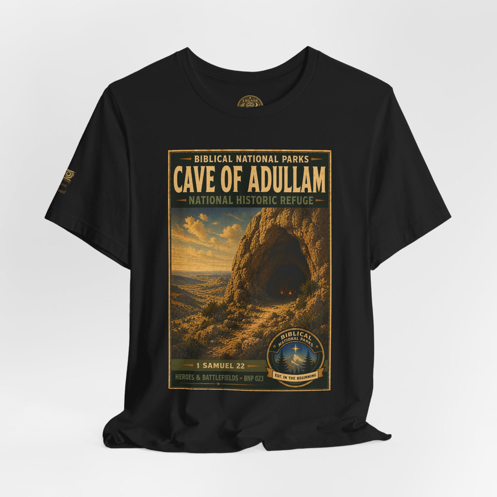 Biblical National Parks Collection IV- Heros & Battlefields #023/023 1 Samuel 22 | Vintage nature poster Tee | Biblical national parks graphic shirt