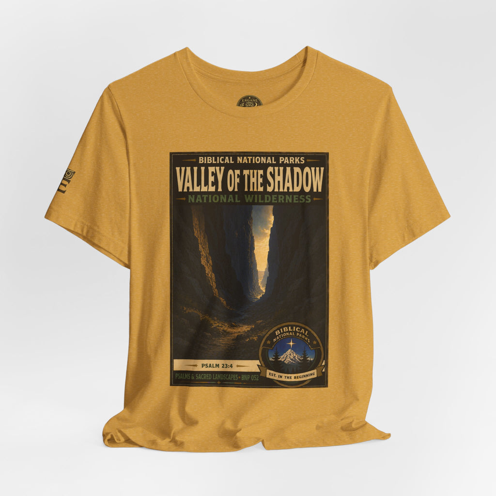 Biblical National Parks Collection IX- #052/054 -Psalms & Sacred Landscapes | Psalm 23:4 | Vintage nature poster Tee | Biblical national parks graphic shirt