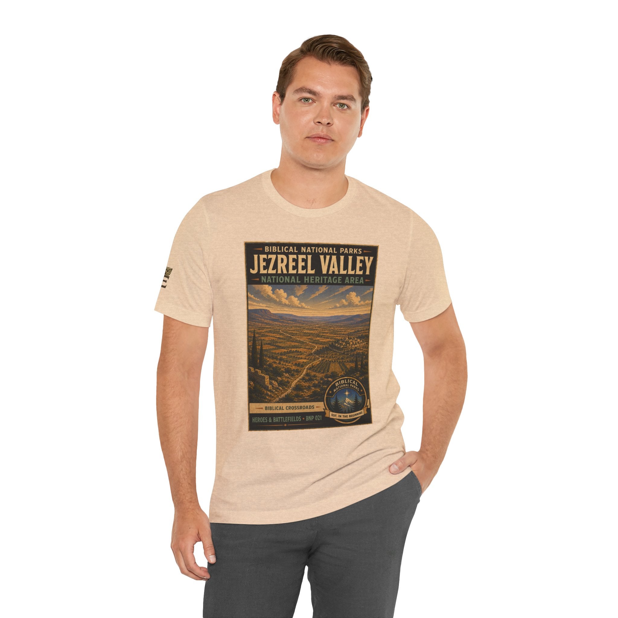 Biblical National Parks Collection IV- Heros & Battlefields #021/023 Biblical Crossroads | Vintage nature poster Tee | Biblical national parks graphic shirt