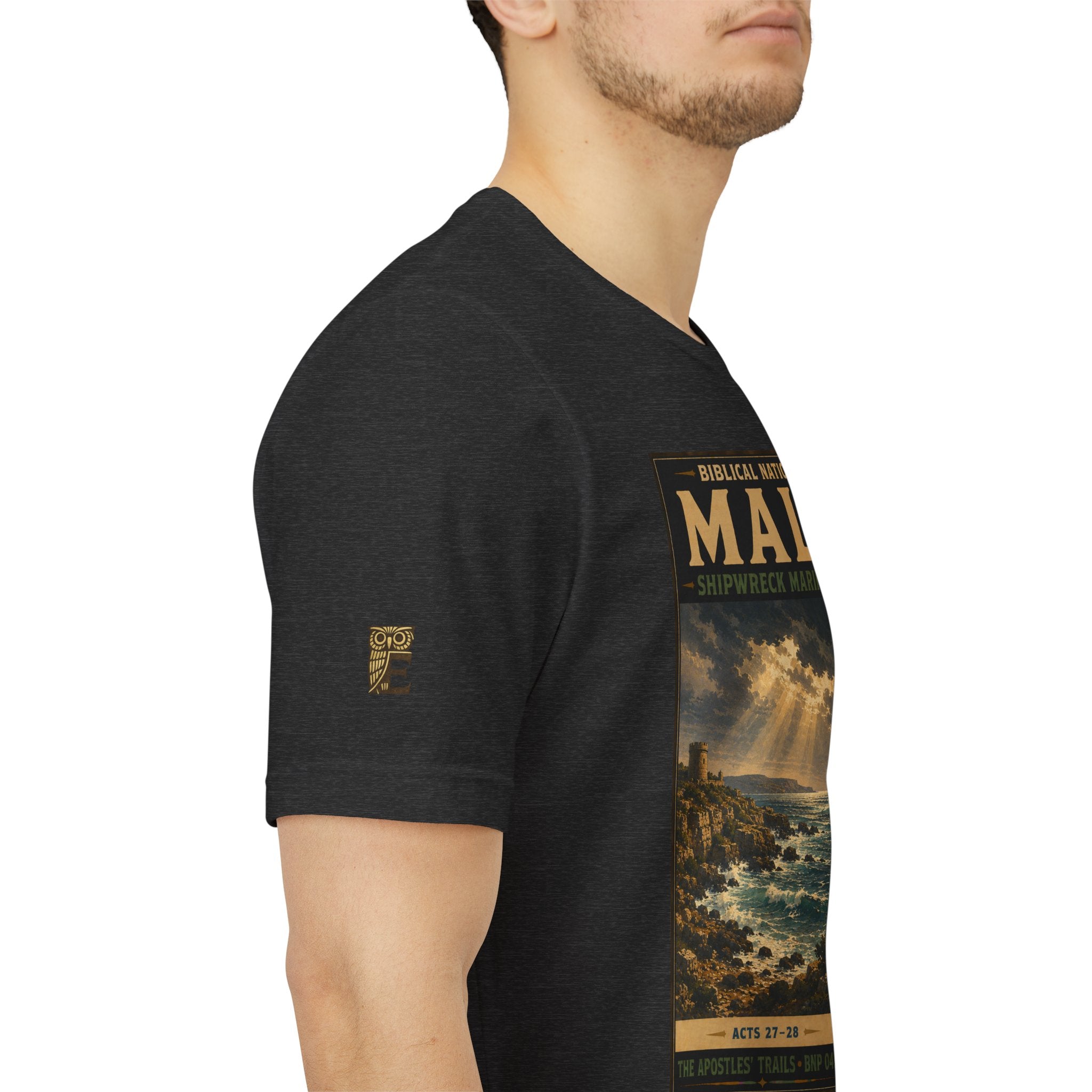 Biblical National Parks Collection VIII- The Apostles' Trails #049/049 | Acts 27-28 | Vintage nature poster Tee | Biblical national parks graphic shirt