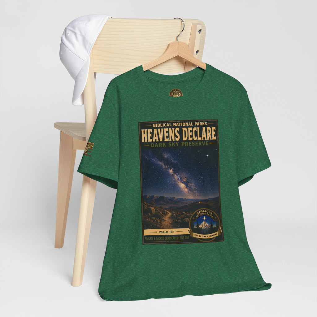Biblical National Parks Collection IX- #054/054 -Psalms & Sacred Landscapes | Psalm 19:1 | Vintage nature poster Tee | Biblical national parks graphic shirt