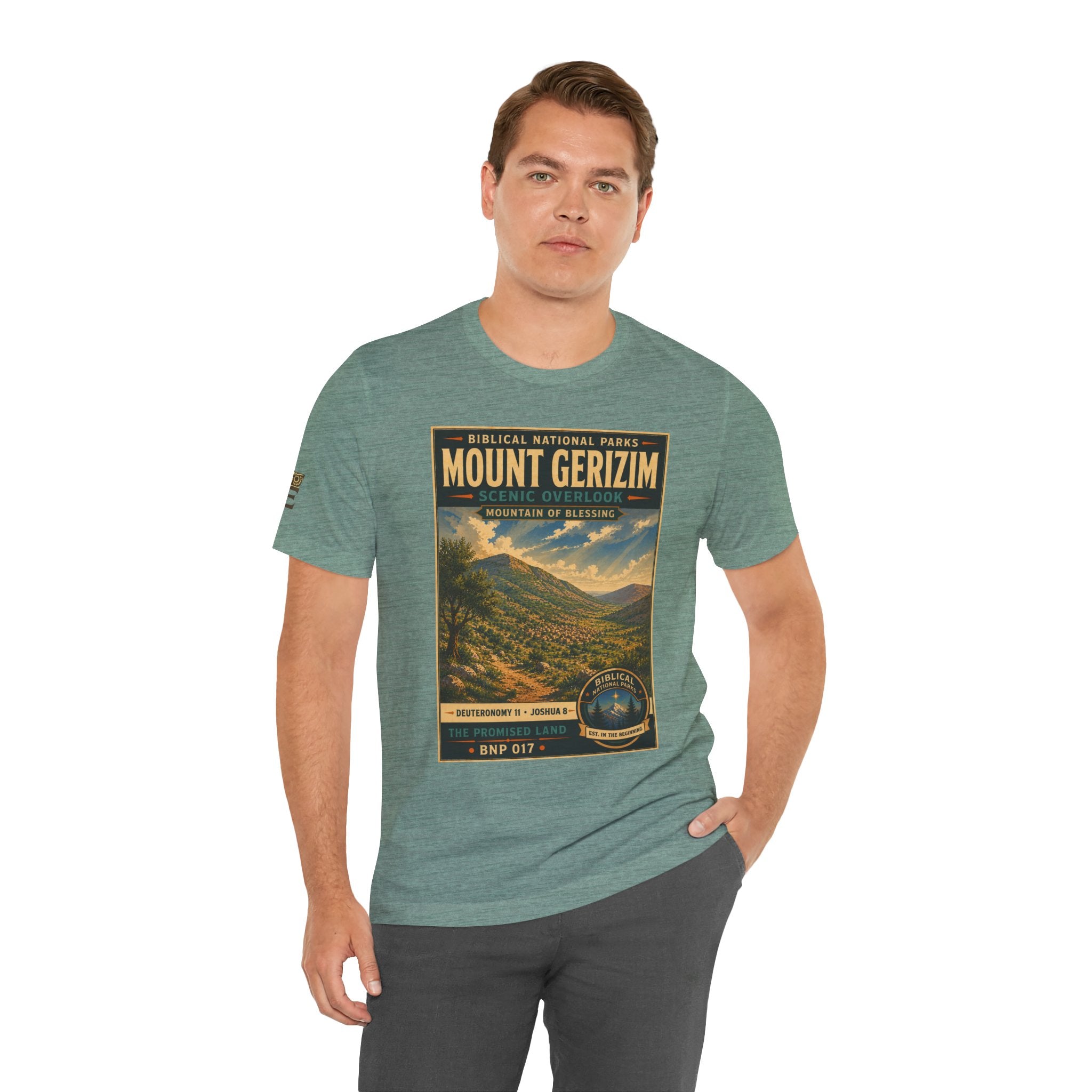 Biblical National Parks Collection III- The Promised Land #017/018 Joshua 8 | Vintage nature poster Tee | Biblical national parks graphic shirt