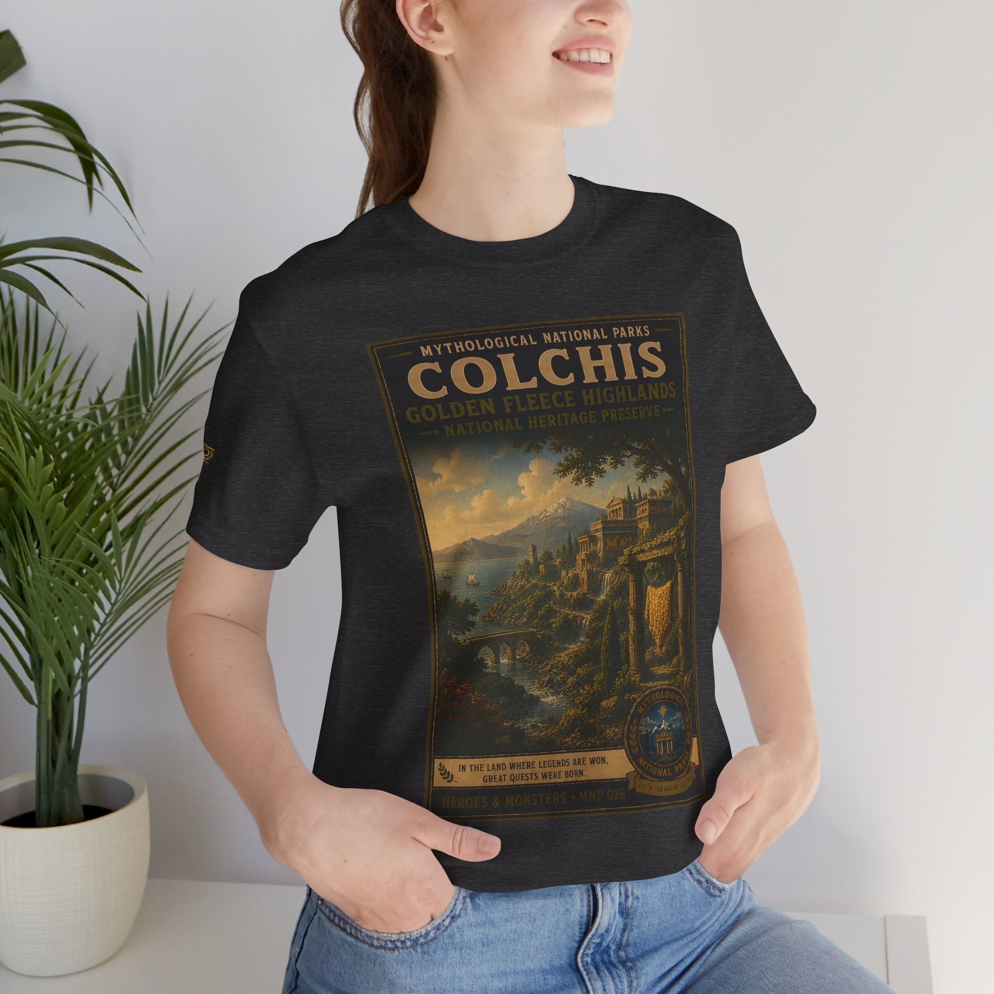 Mythological National Parks Collection III- #026-028 - Heros & Monsters | Vintage nature poster Tee | Mythological National Parks graphic shirt