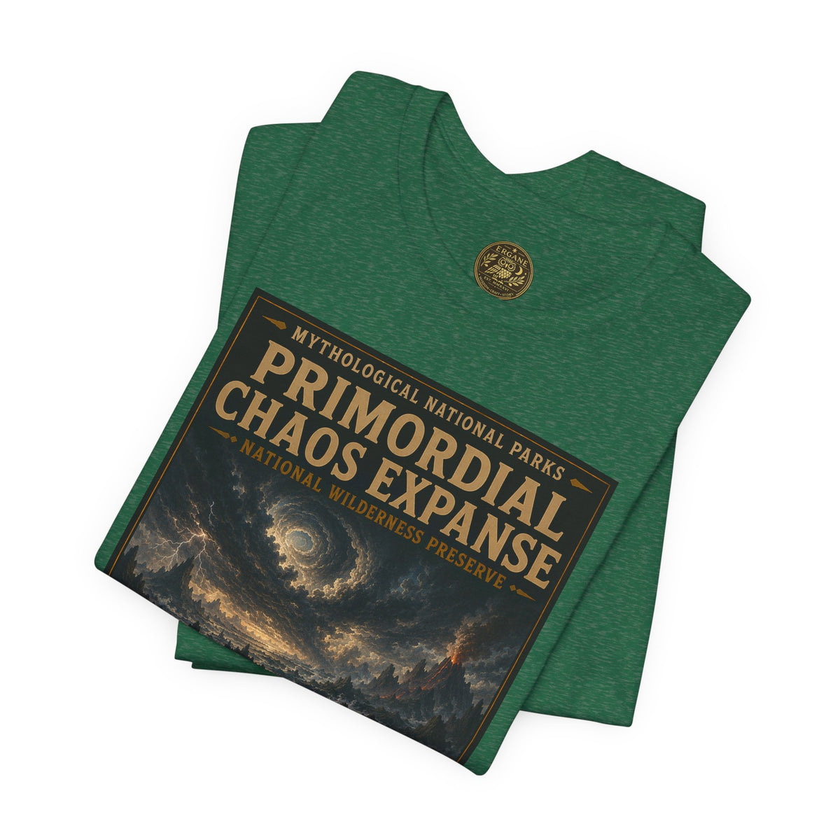 Mythological National Parks COLLECTION V- #049-050 TITANS & PRIMORDIAL REALMS | Vintage nature poster Tee | Mythological National Parks graphic shirt