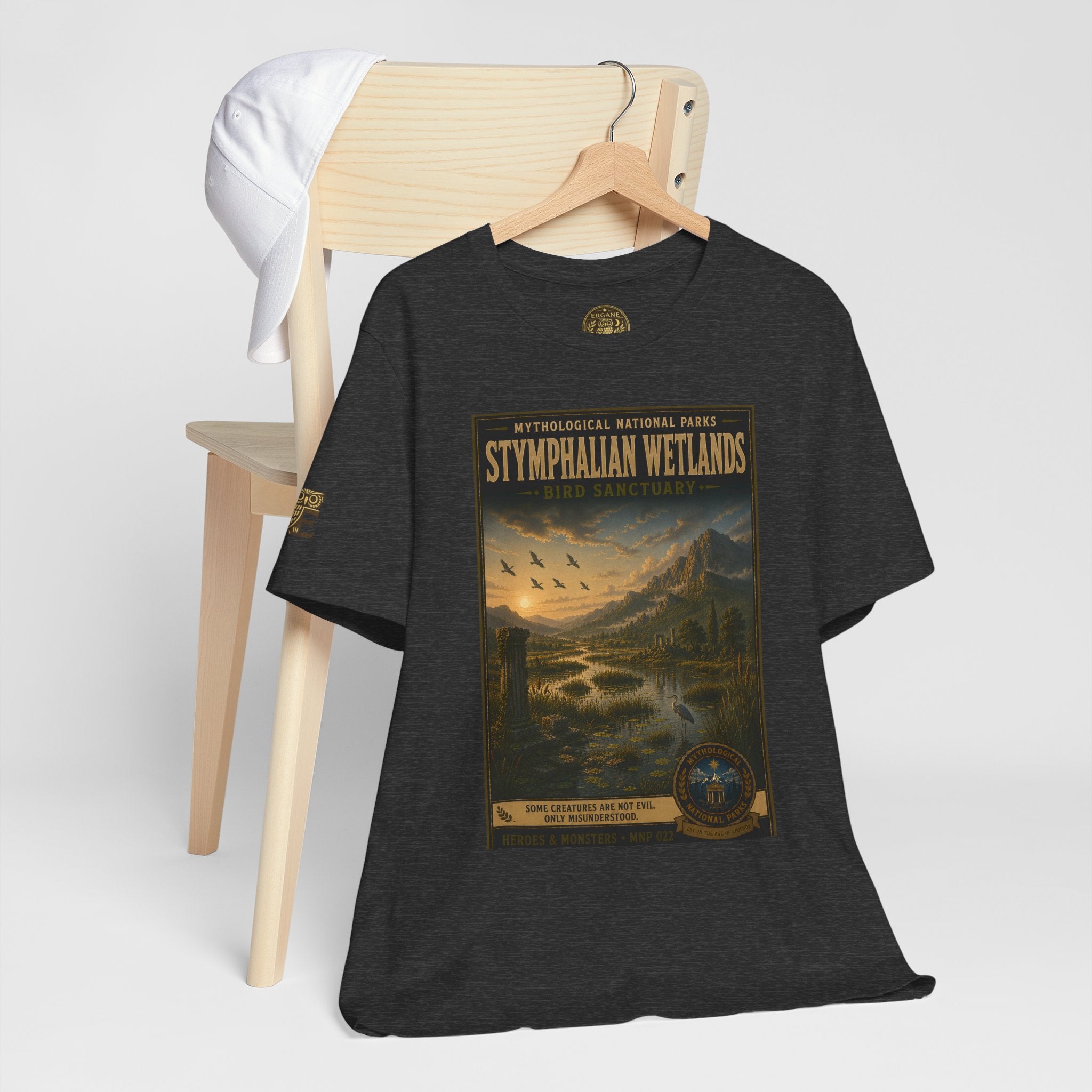Mythological National Parks Collection III- #022-028 - Heros & Monsters | Vintage nature poster Tee | Mythological National Parks graphic shirt