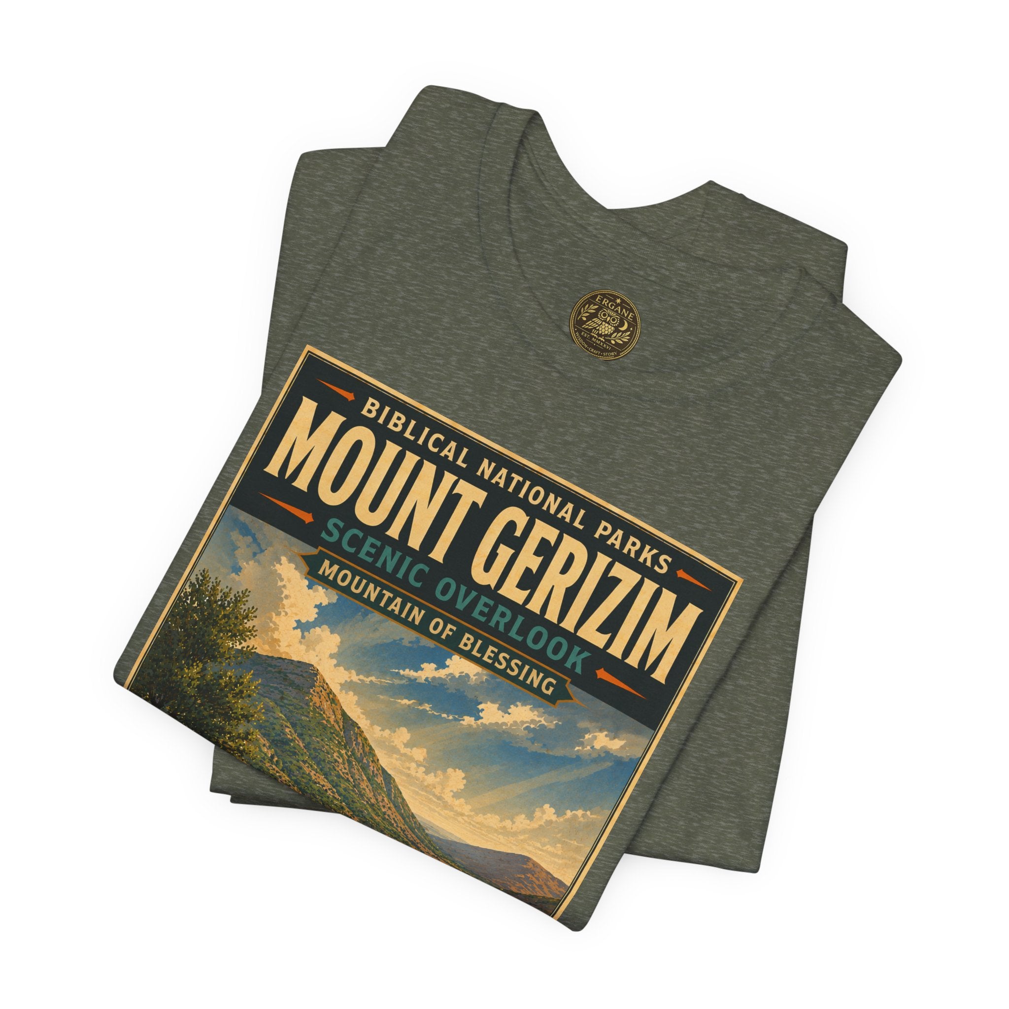 Biblical National Parks Collection III- The Promised Land #017/018 Joshua 8 | Vintage nature poster Tee | Biblical national parks graphic shirt