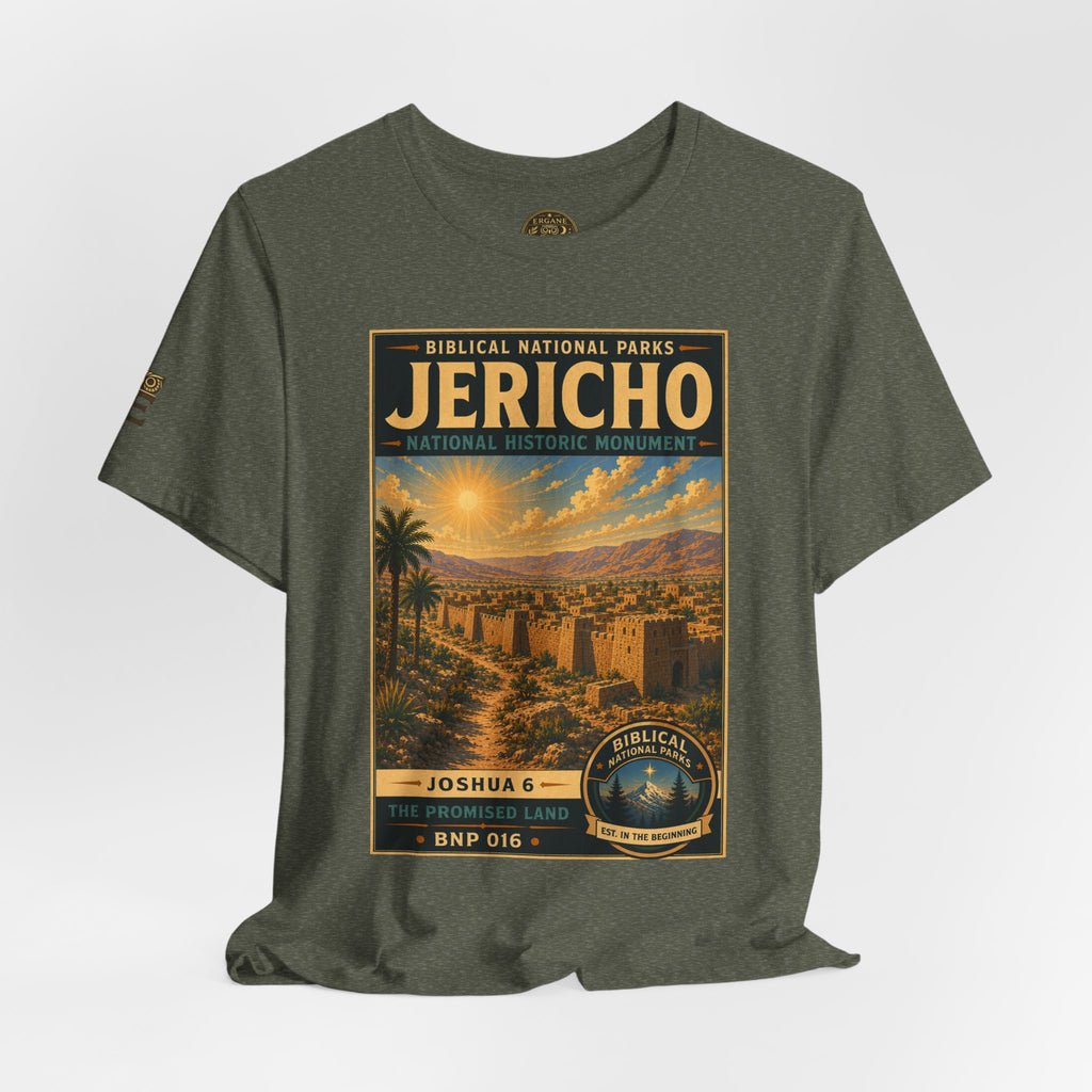 Biblical National Parks Collection III- The Promised Land #016/018 Joshua 6 | Vintage nature poster Tee | Biblical national parks graphic shirt