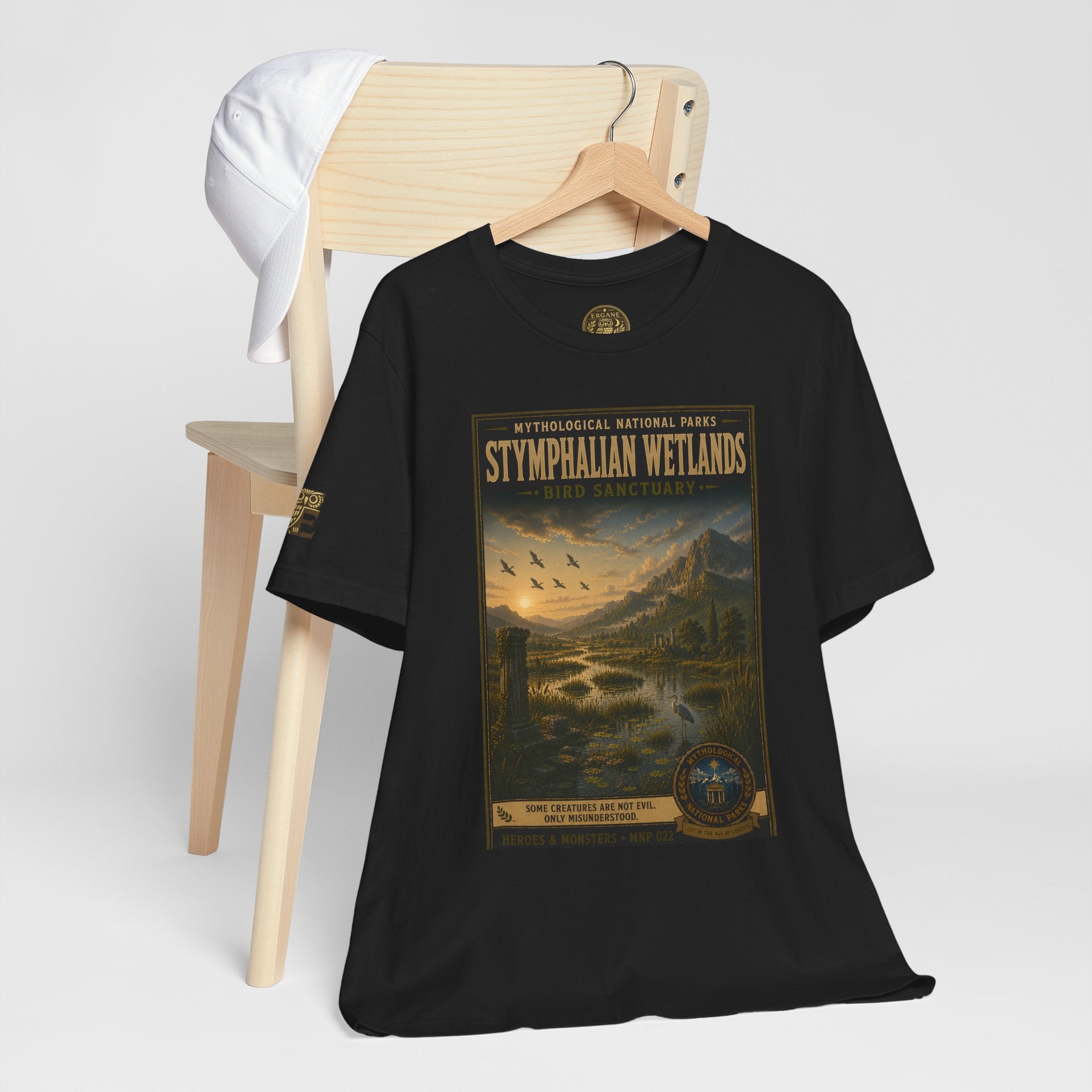 Mythological National Parks Collection III- #022-028 - Heros & Monsters | Vintage nature poster Tee | Mythological National Parks graphic shirt
