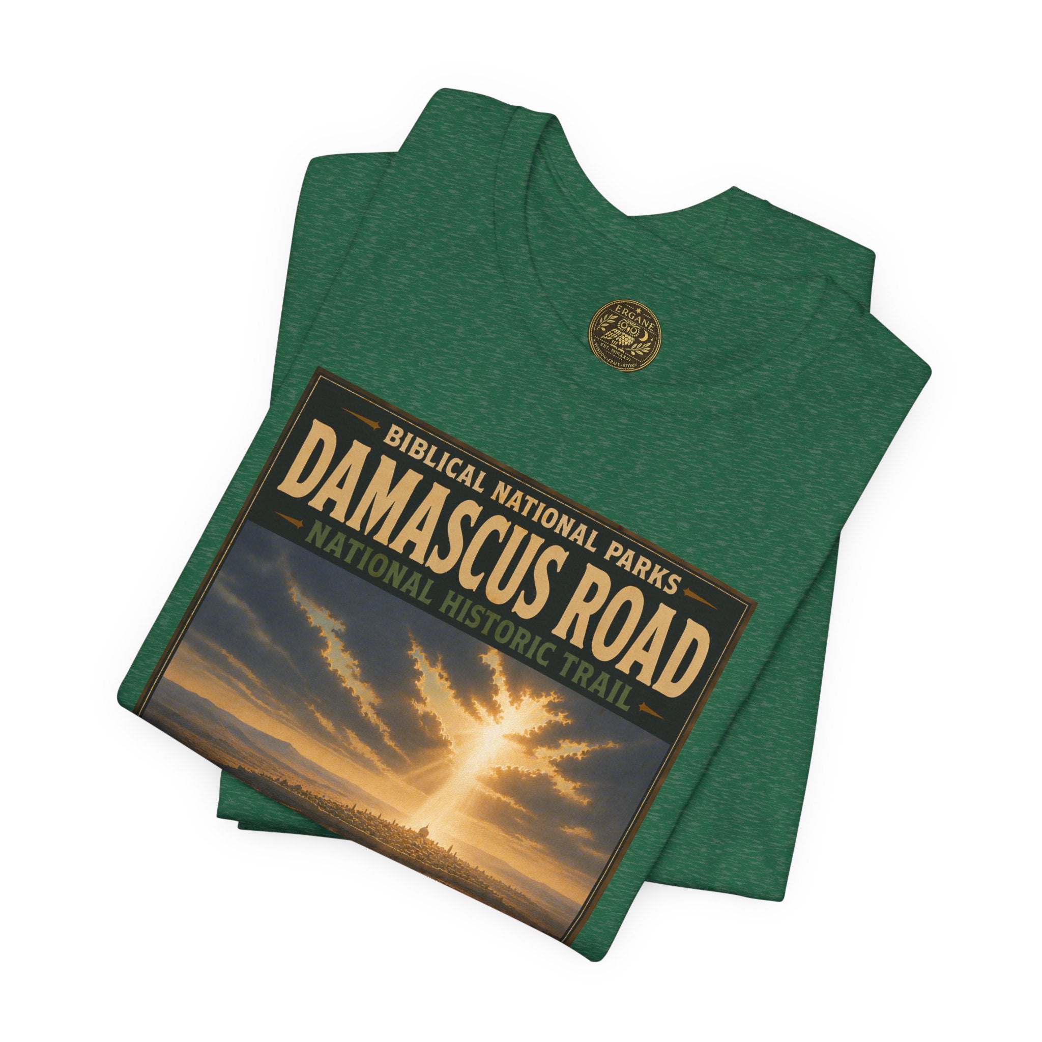 Biblical National Parks Collection VIII- The Apostles' Trails #042/049 | Acts 9 | Vintage nature poster Tee | Biblical national parks graphic shirt