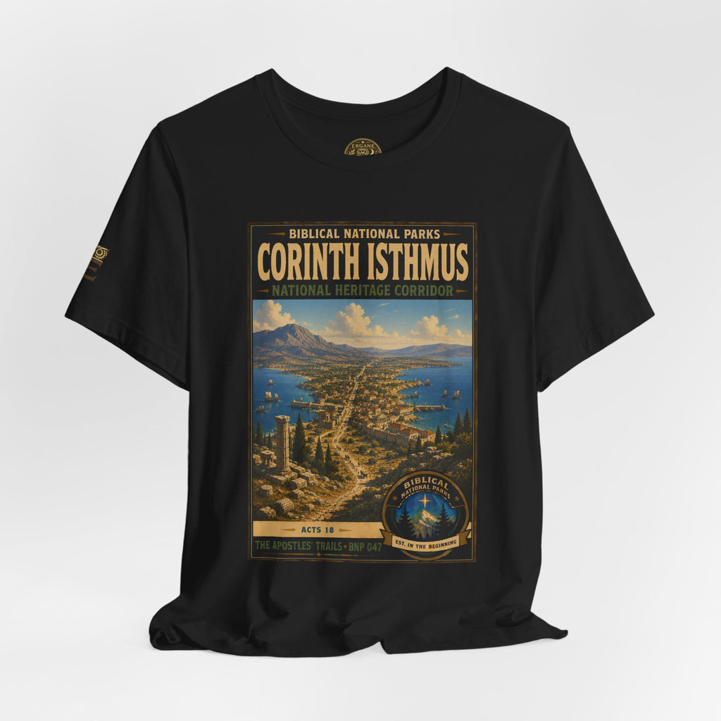 Biblical National Parks Collection VIII- The Apostles' Trails #047/049 | Acts 18 | Vintage nature poster Tee | Biblical national parks graphic shirt