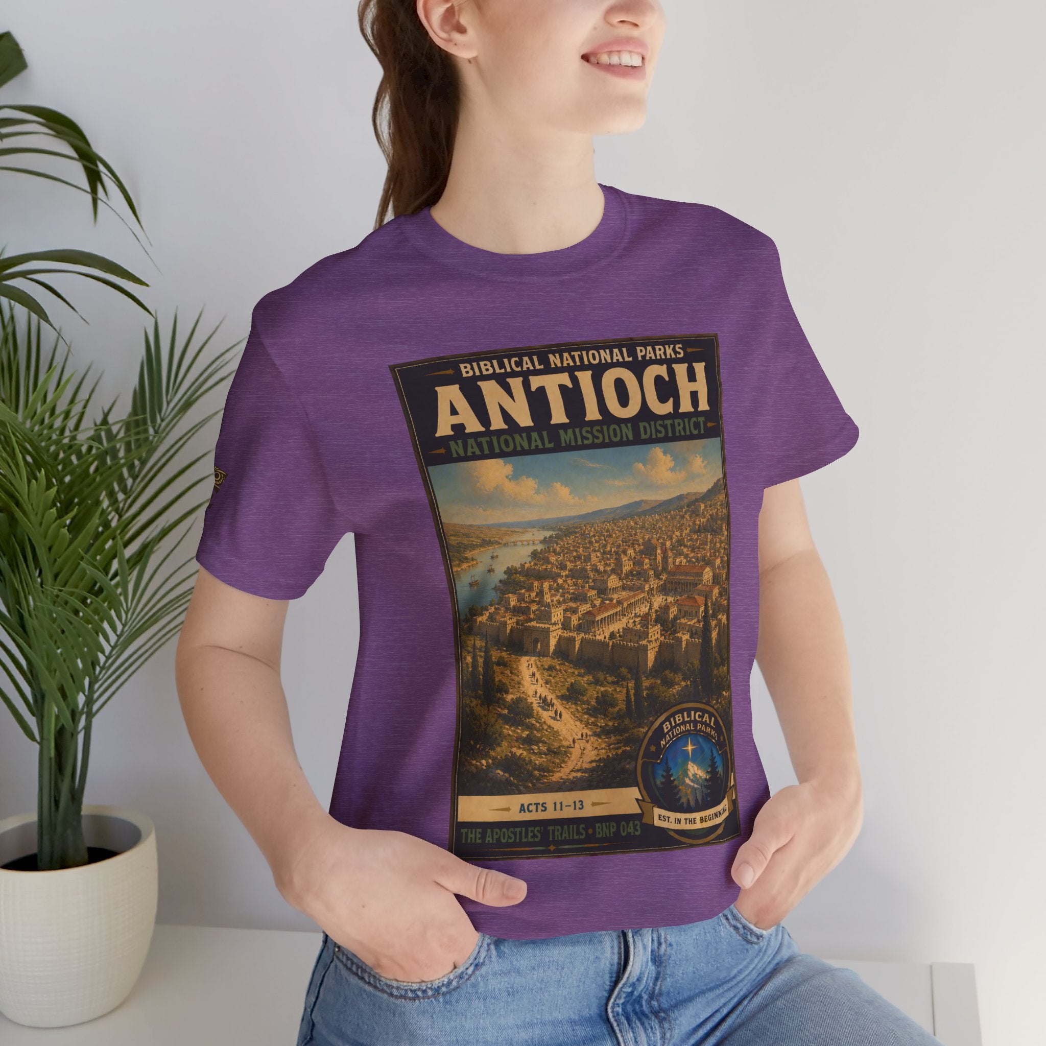 Biblical National Parks Collection VIII- The Apostles' Trails #043/049 | Acts 11-13 | Vintage nature poster Tee | Biblical national parks graphic shirt