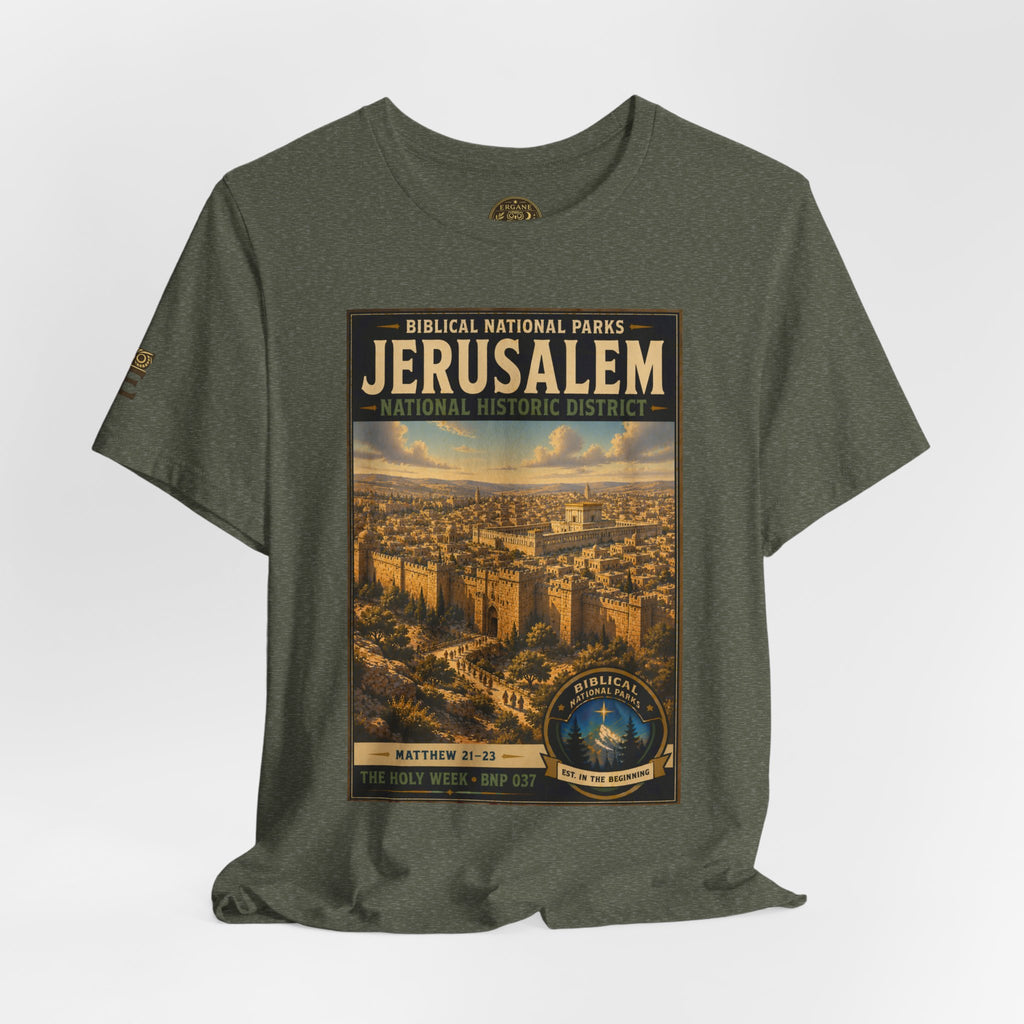 Biblical National Parks Collection VII- The Holy Week #037/041 | Matthew 21-23 | Vintage nature poster Tee | Biblical national parks graphic shirt