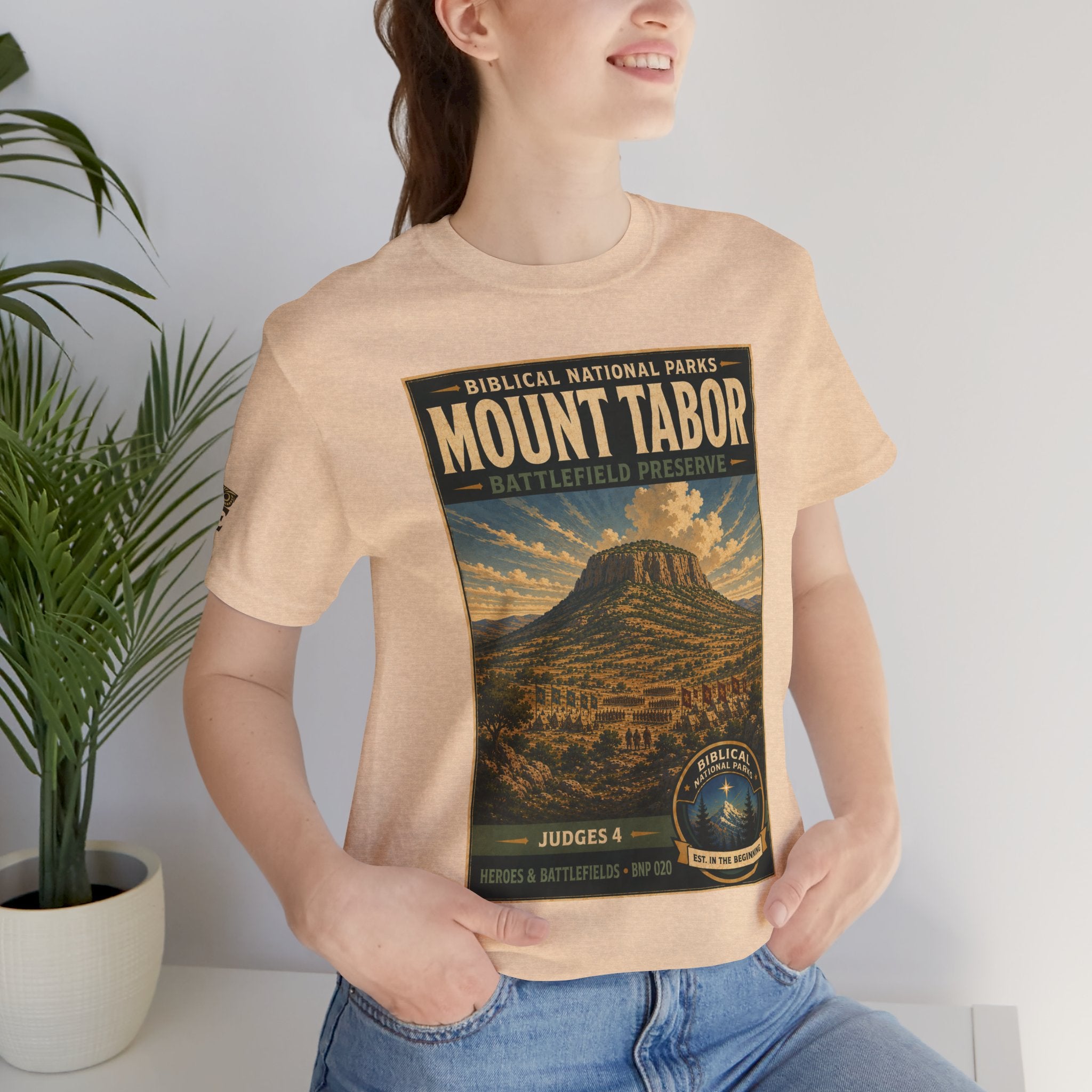 Biblical National Parks Collection IV- Heros & Battlefields #020/023 Judges 4 | Vintage nature poster Tee | Biblical national parks graphic shirt