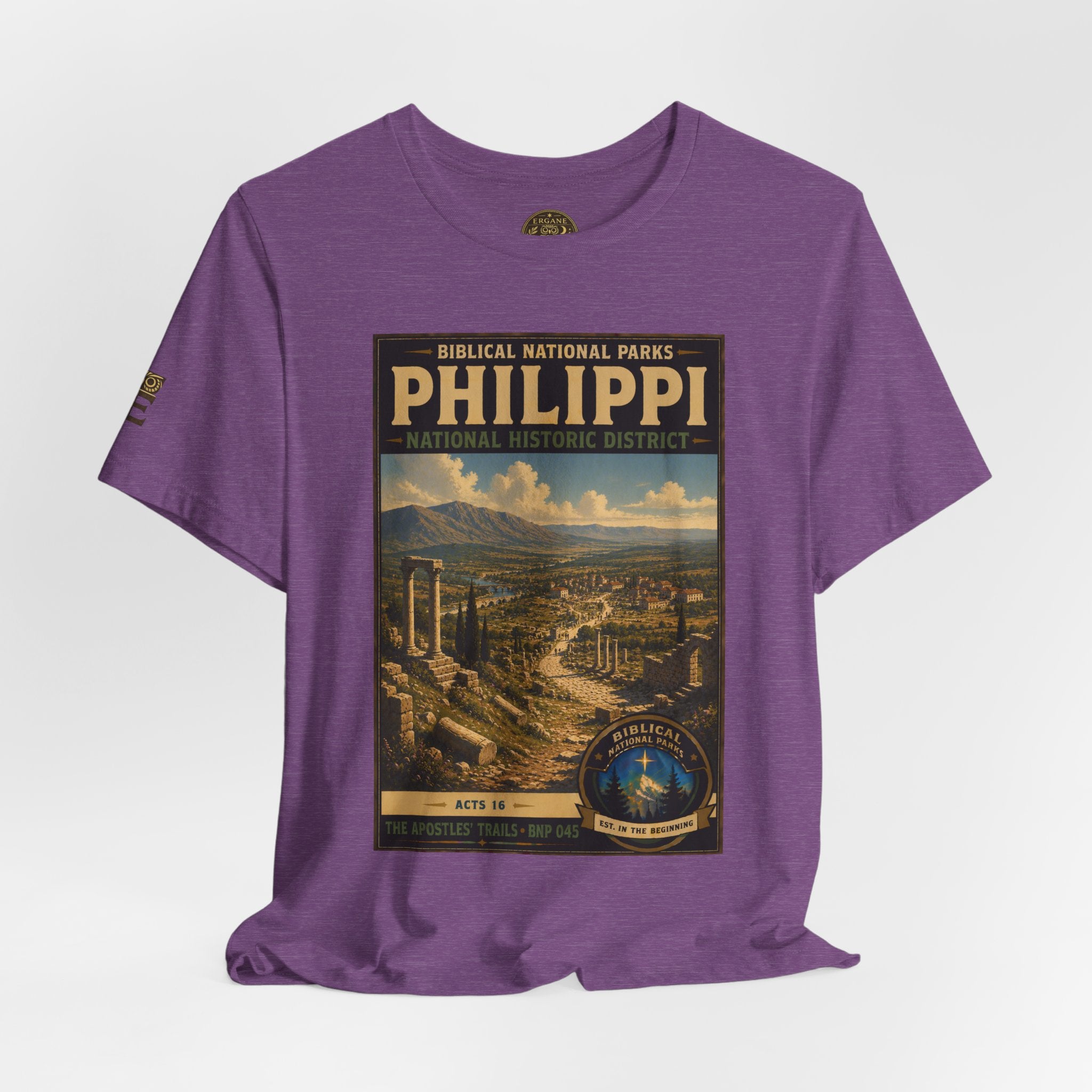 Biblical National Parks Collection VIII- The Apostles' Trails #045/049 | Acts 16 | Vintage nature poster Tee | Biblical national parks graphic shirt