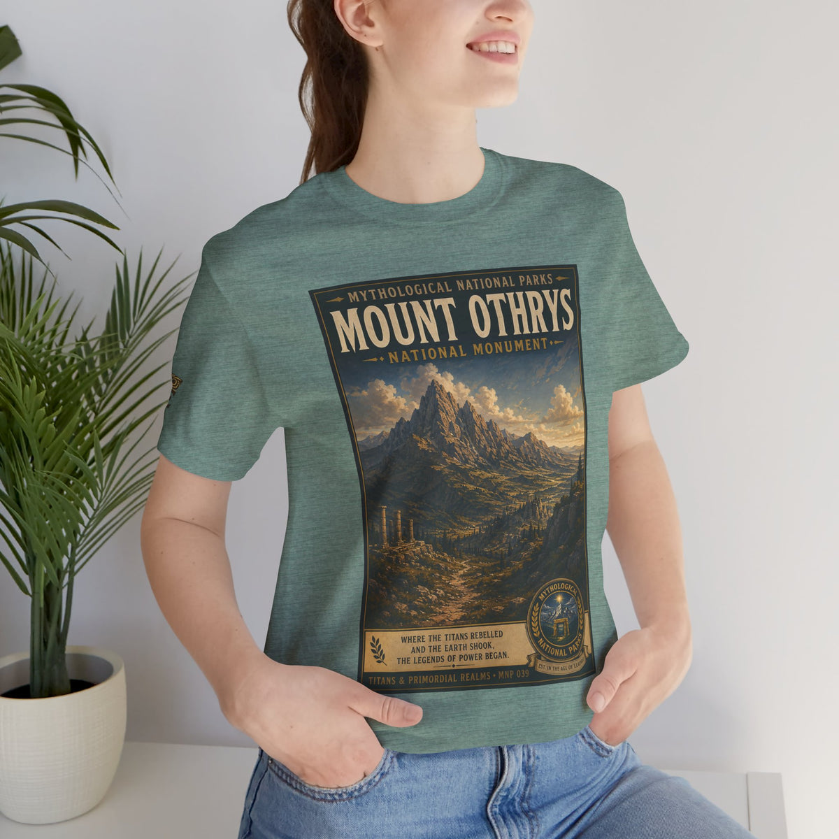Mythological National Parks COLLECTION V- #039-050 TITANS & PRIMORDIAL REALMS | Vintage nature poster Tee | Mythological National Parks graphic shirt