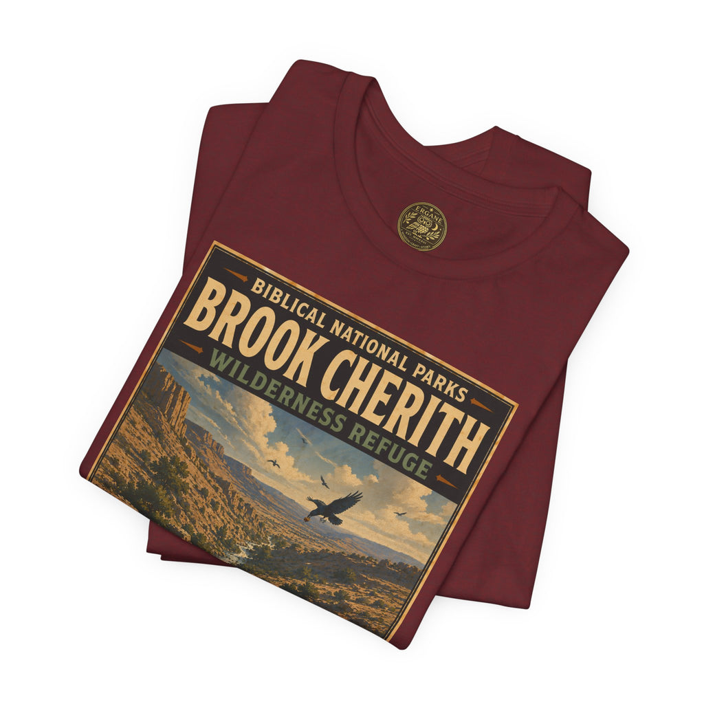 Biblical National Parks Collection V- Prophets & Wonders #024/030 1 Kings 17 | Vintage nature poster Tee | Biblical national parks graphic shirt