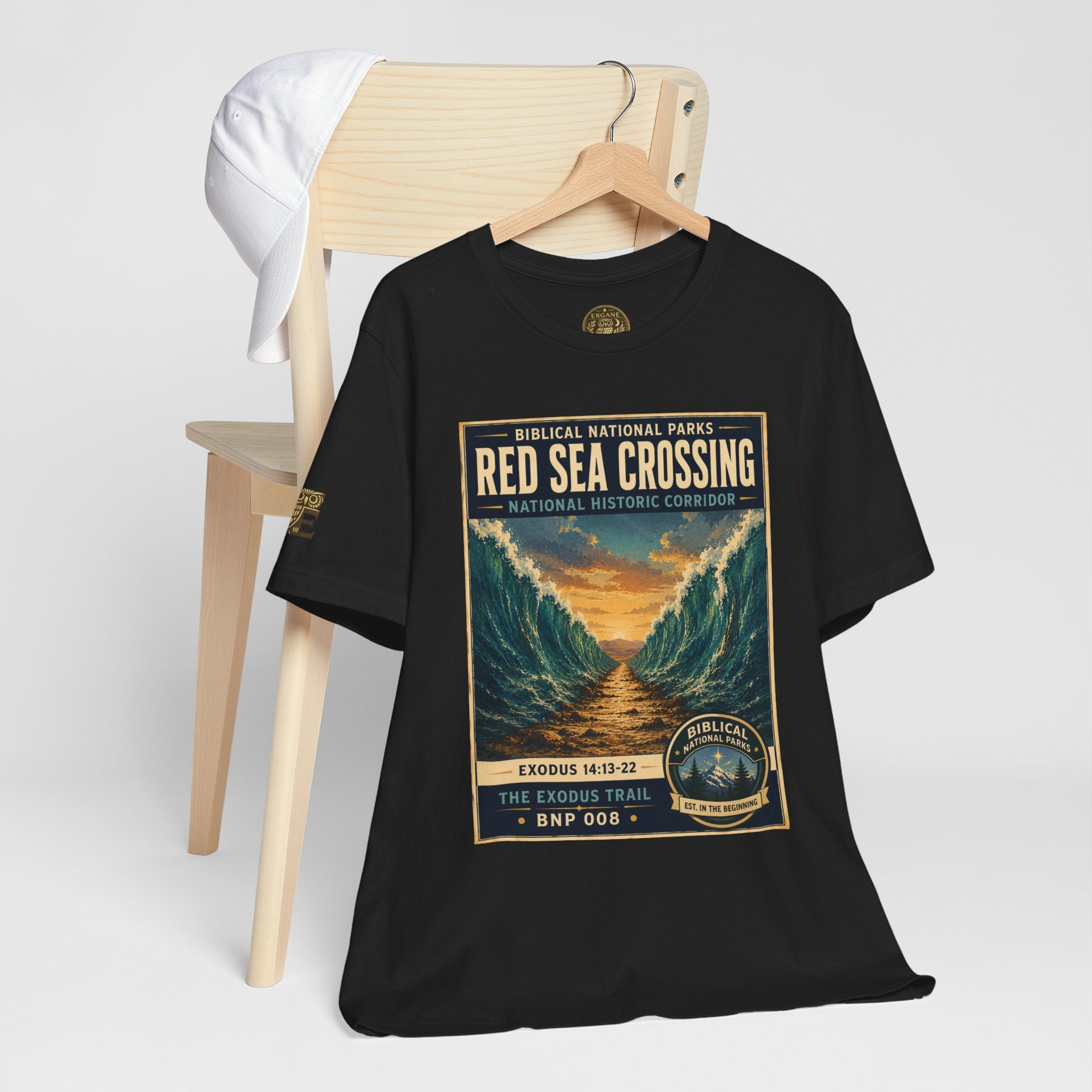 Biblical National Parks Collection II- The Exodus Trail #008/013 Exodus 14: 13-22 | Vintage nature poster Tee | Biblical national parks graphic shirt