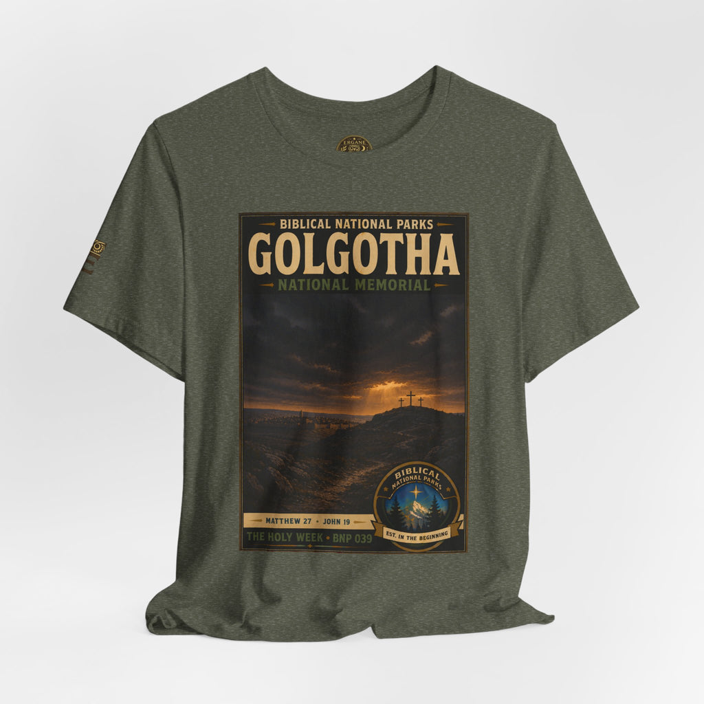 Biblical National Parks Collection VII- The Holy Week #039/041 | Matthew 27 - John 19 | Vintage nature poster Tee | Biblical national parks graphic shirt