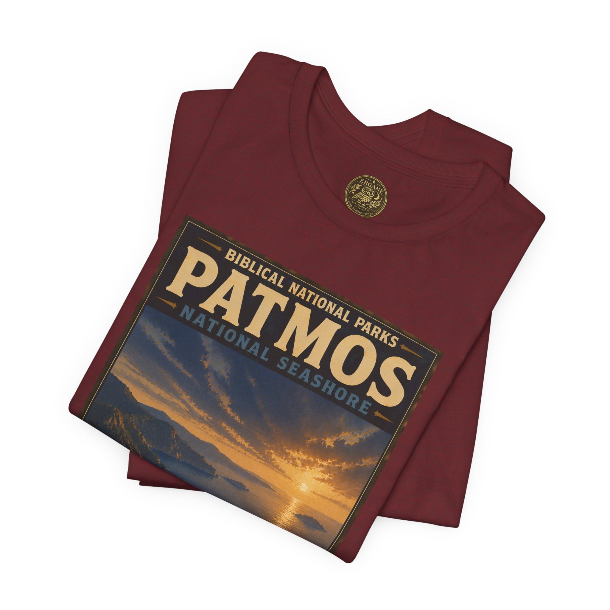 Biblical National Parks Collection X- #055/061 - Revelation: The Final Frontier | Revelation 1 | Vintage nature poster Tee | Biblical national parks graphic shirt