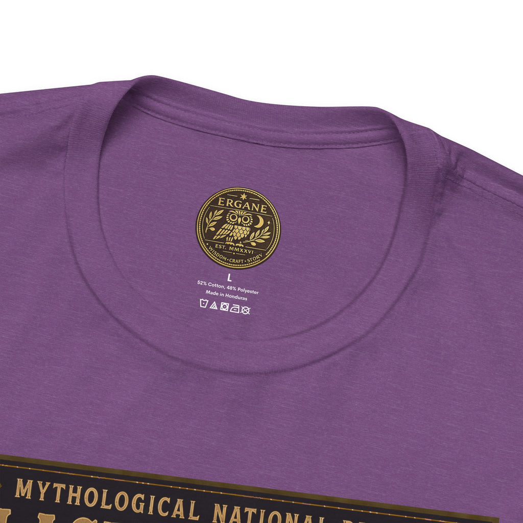 Mythological National Parks Collection III- #028-028 - Heros & Monsters | Vintage nature poster Tee | Mythological National Parks graphic shirt