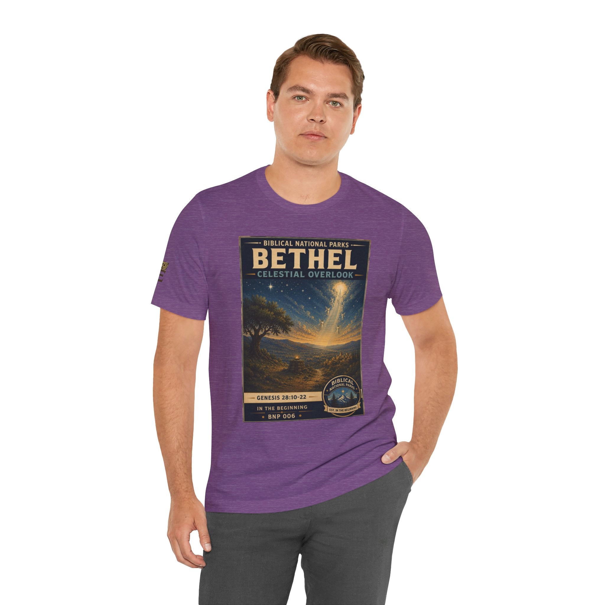 Biblical National Parks Collection I- In The Beginning #006/006 Genesis 28: 10-22 | Vintage nature poster Tee | Biblical national parks graphic shirt