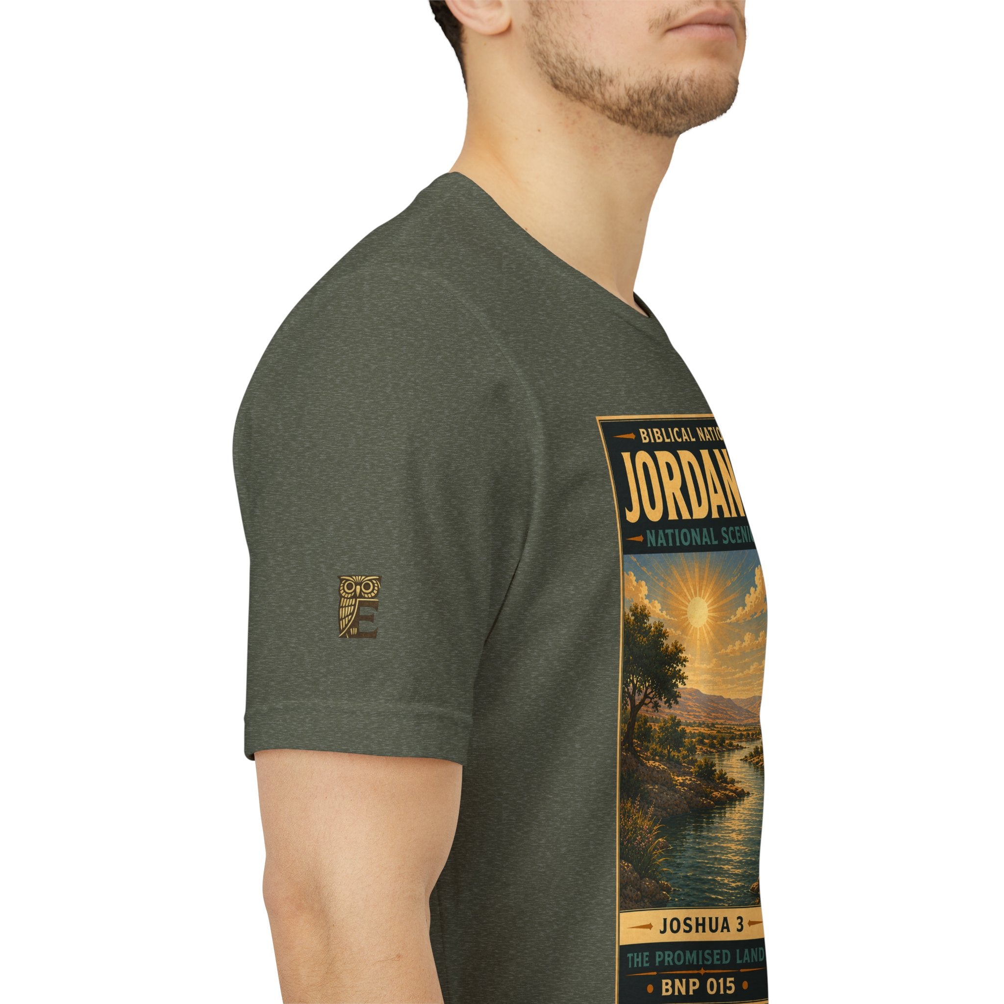 Biblical National Parks Collection III- The Promised Land #015/018 Joshua 3 | Vintage nature poster Tee | Biblical national parks graphic shirt