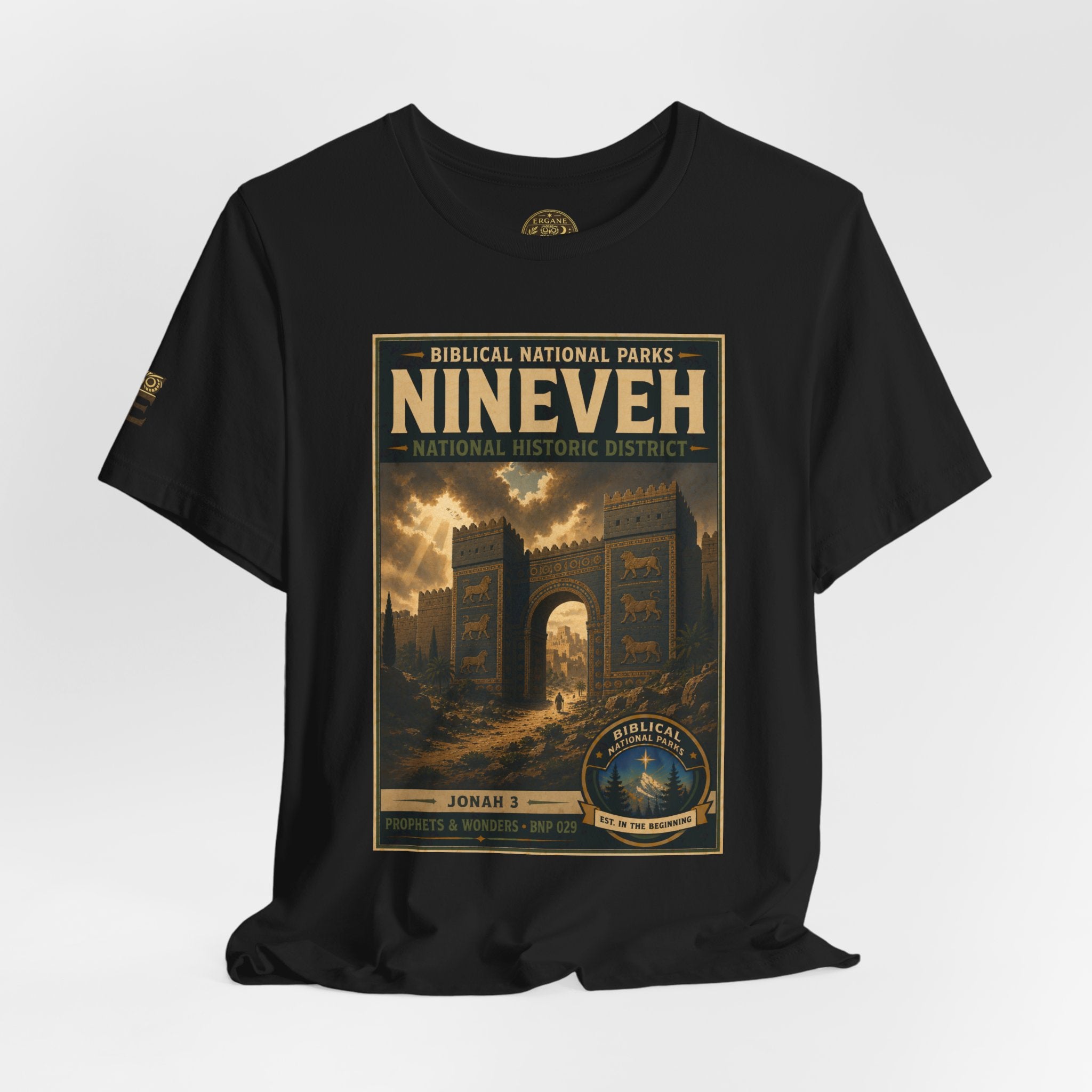 Biblical National Parks Collection V- Prophets & Wonders #029/030 Jonah 3 | Vintage nature poster Tee | Biblical national parks graphic shirt