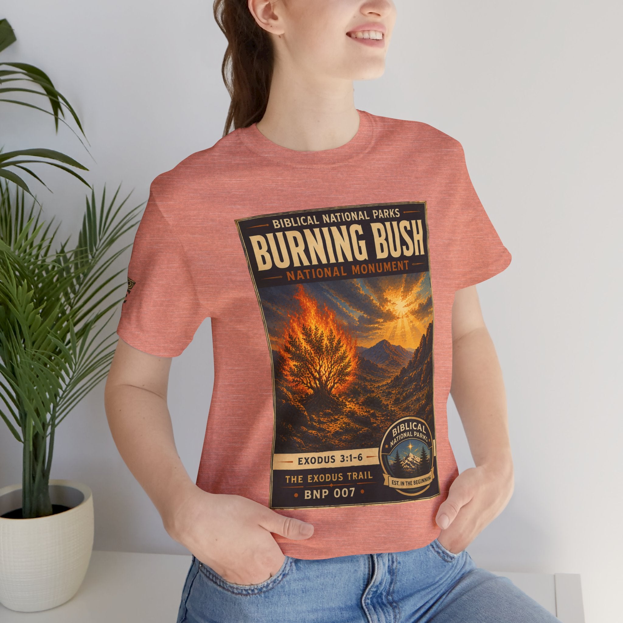 Biblical National Parks Collection II- The Exodus Trail #007/013 Exodus 3: 1-6 | Vintage nature poster Tee | Biblical national parks graphic shirt
