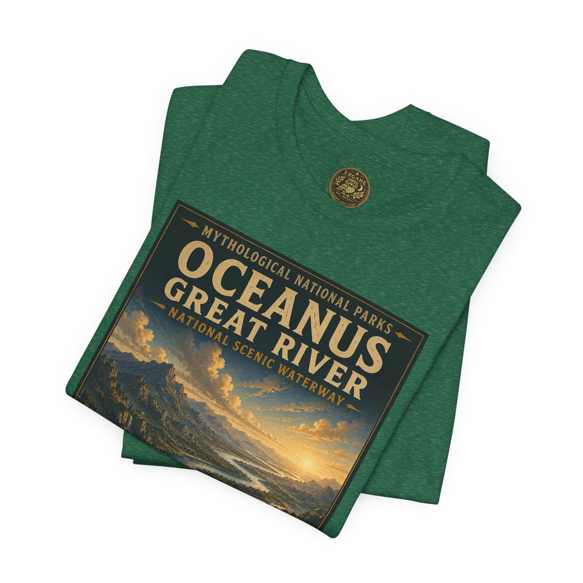 Mythological National Parks COLLECTION V- #042-050 TITANS & PRIMORDIAL REALMS | Vintage nature poster Tee | Mythological National Parks graphic shirt