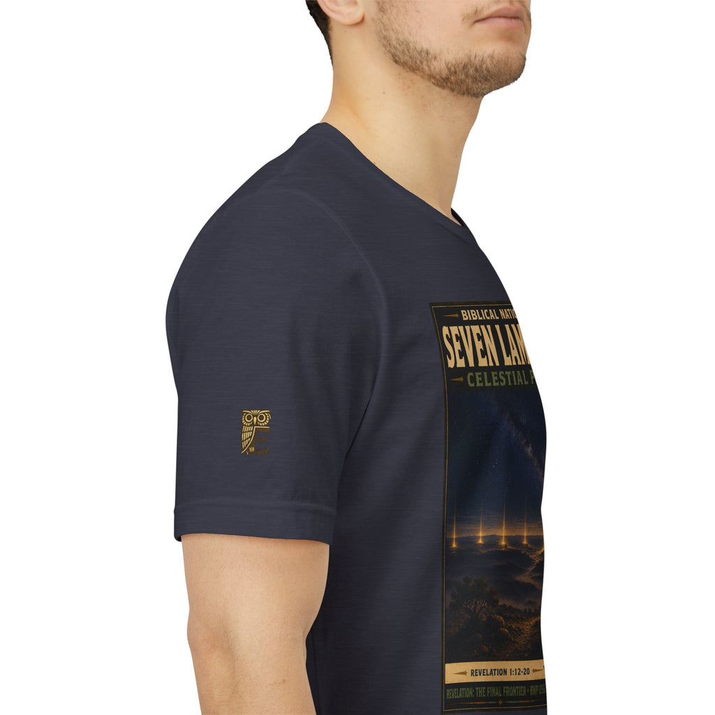 Biblical National Parks Collection X- #056/061 - Revelation: The Final Frontier | Revelation 1: 12-20 | Vintage nature poster Tee | Biblical national parks graphic shirt