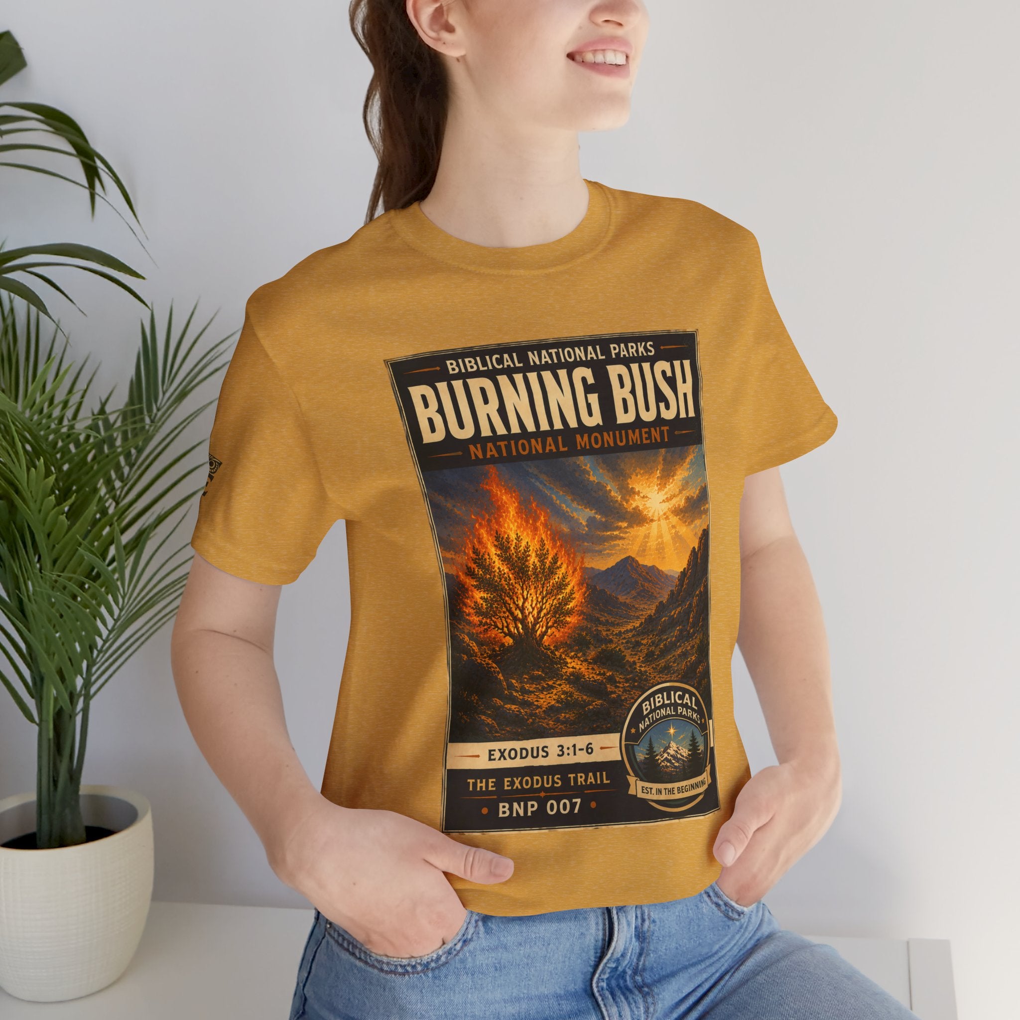 Biblical National Parks Collection II- The Exodus Trail #007/013 Exodus 3: 1-6 | Vintage nature poster Tee | Biblical national parks graphic shirt